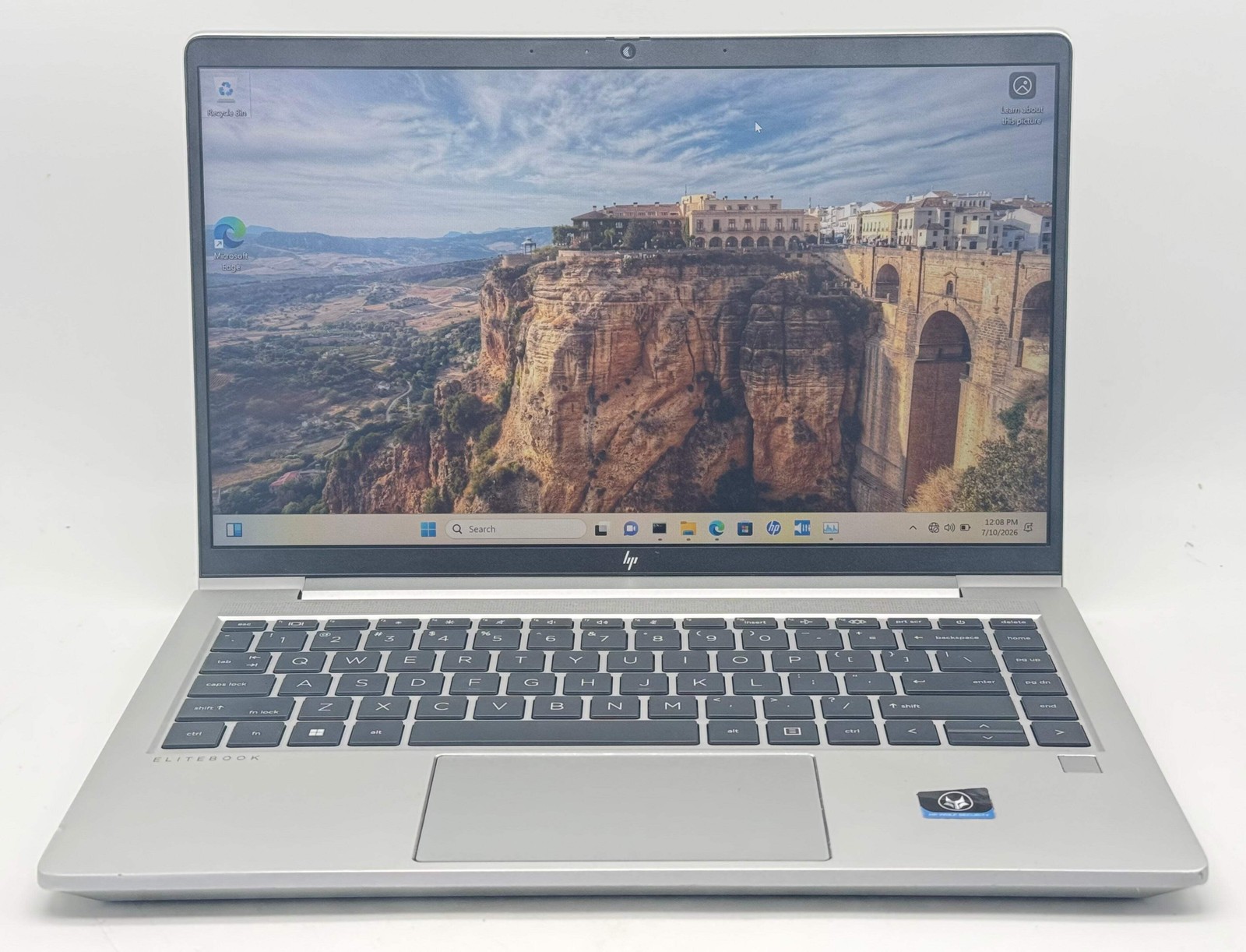 HP EliteBook 640 G10 14″ Core i5 13th Gen 8GB 256GB Silver Used