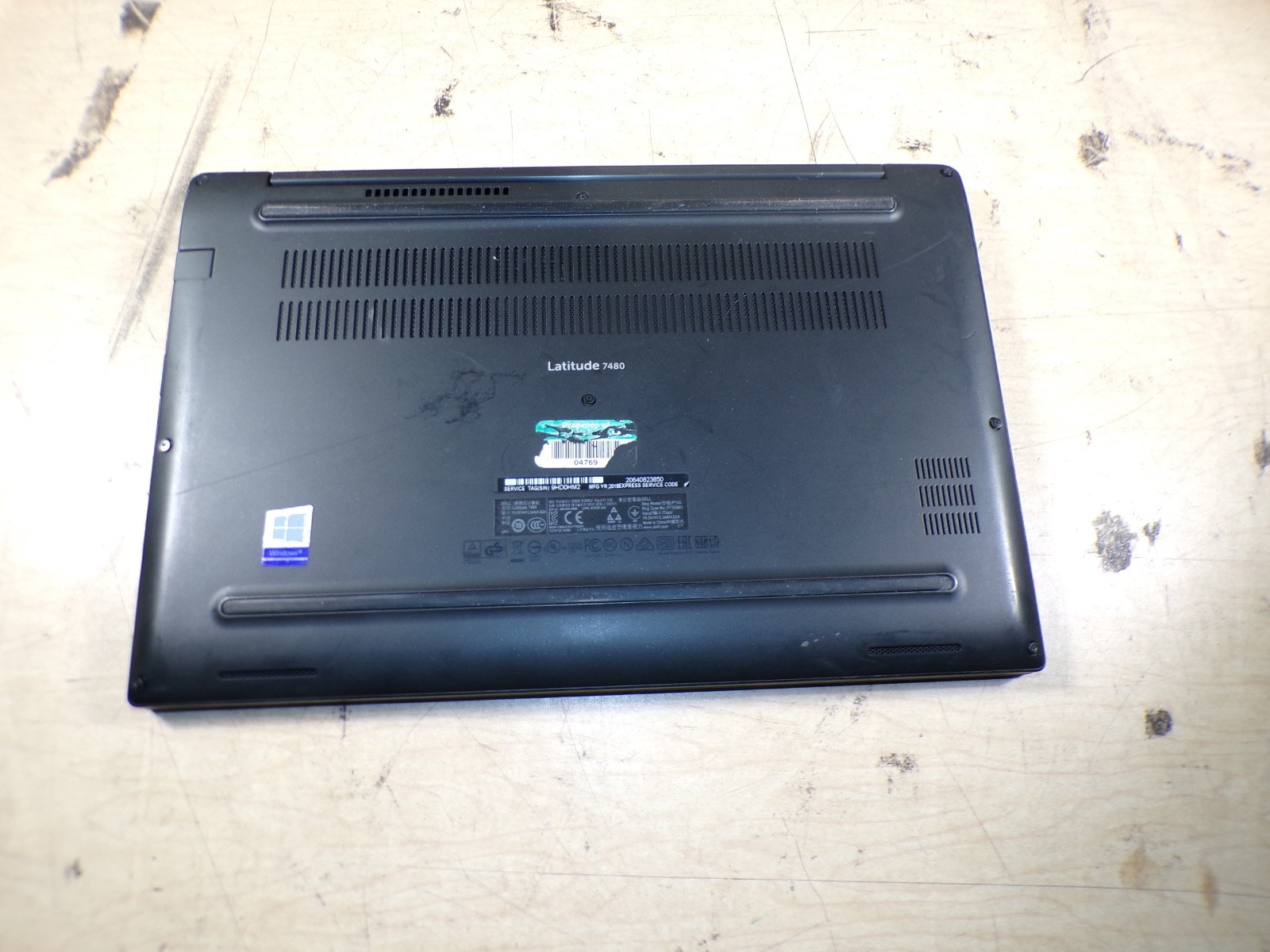 DELL LATITUDE 7480 INTEL CORE i5 6TH GEN 4GB RAM **POWER ON NO IMAGE **NO HD