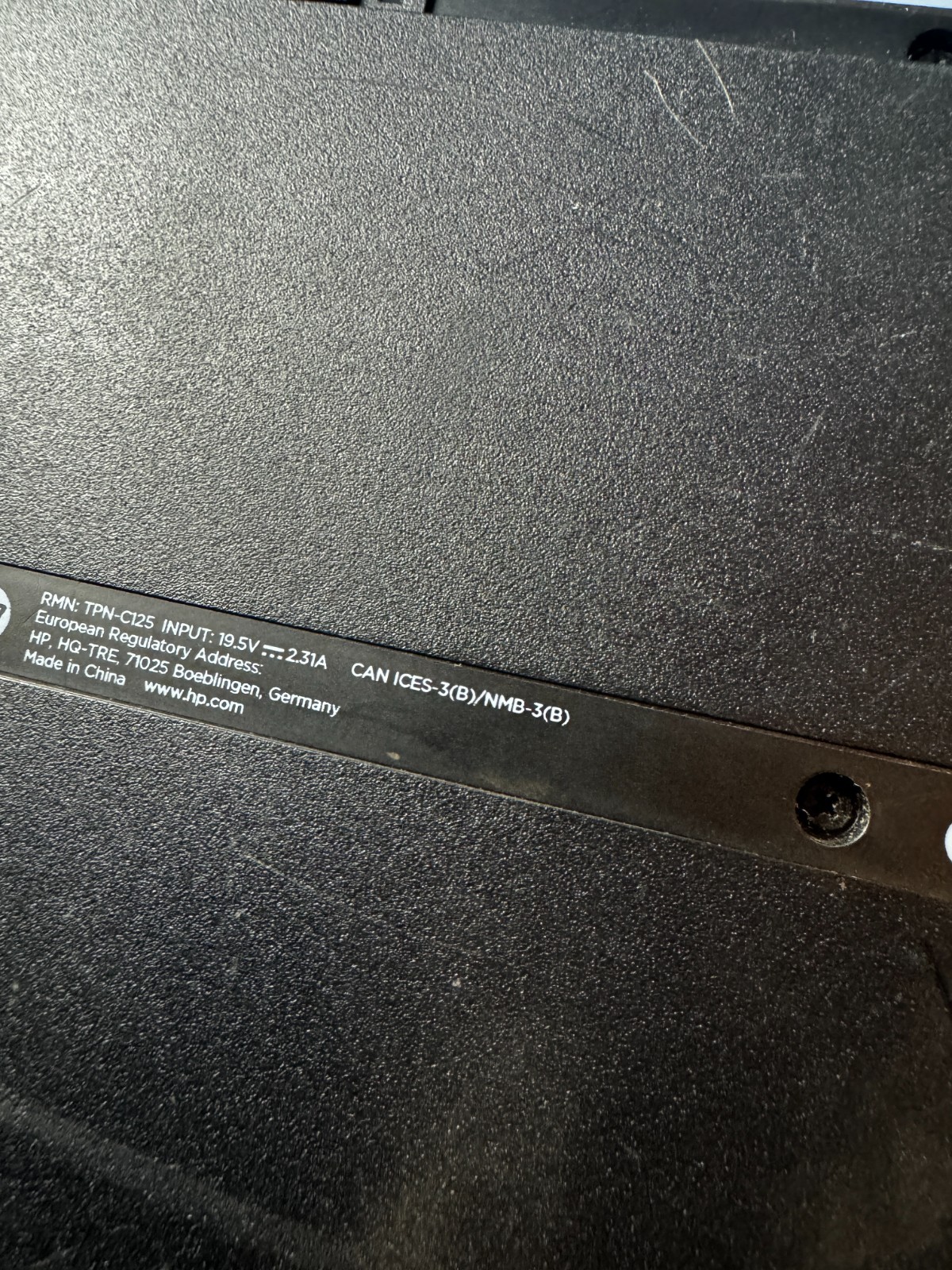 HP 15-dw300 Core I3-6100U 8GB RAM Laptop For Parts/Repair #6261