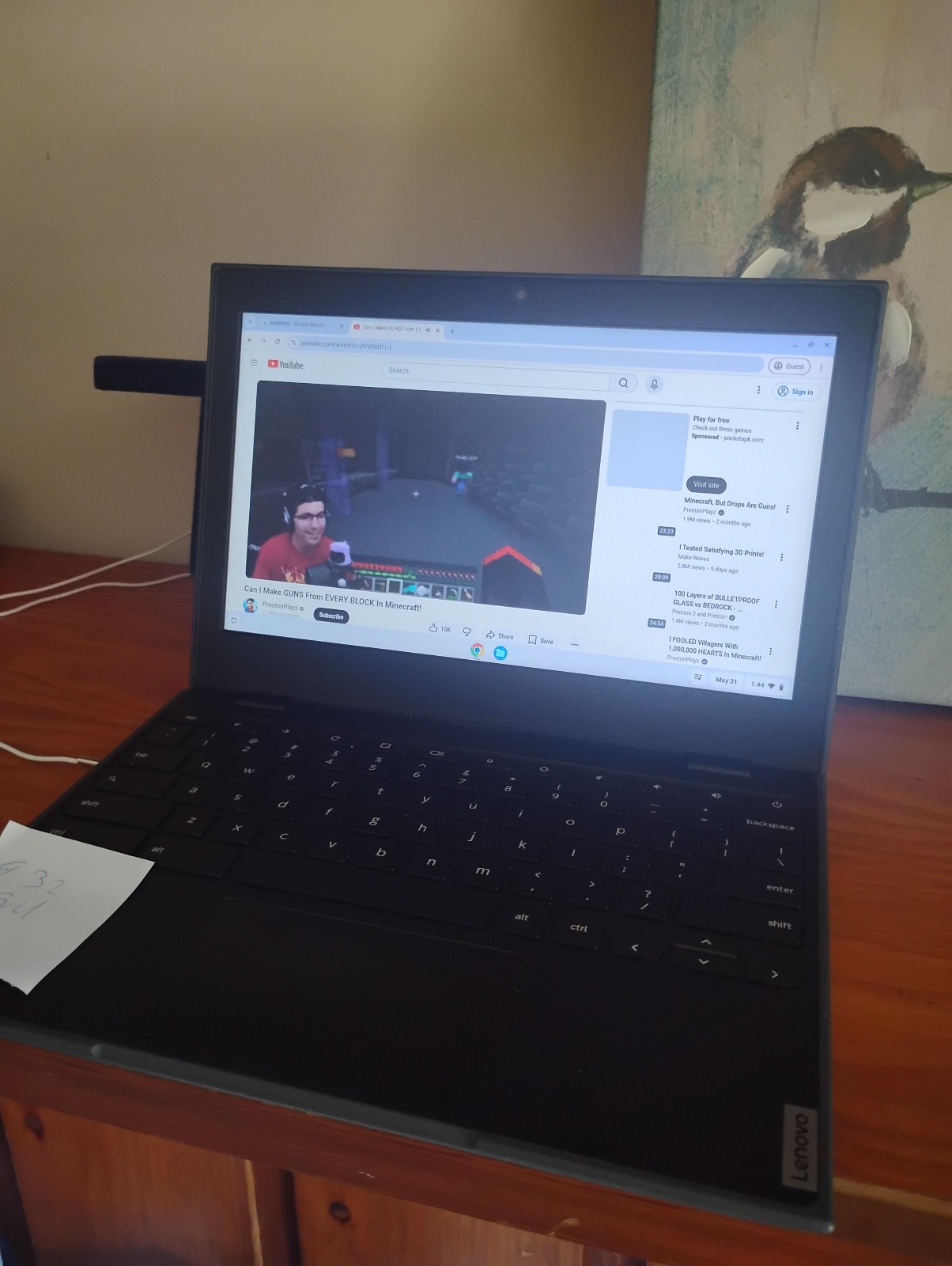 Lenovo 100E 2nd GEN 11.6″ 4 RAM 32 EMMC Chromebook Used Good Working Condition