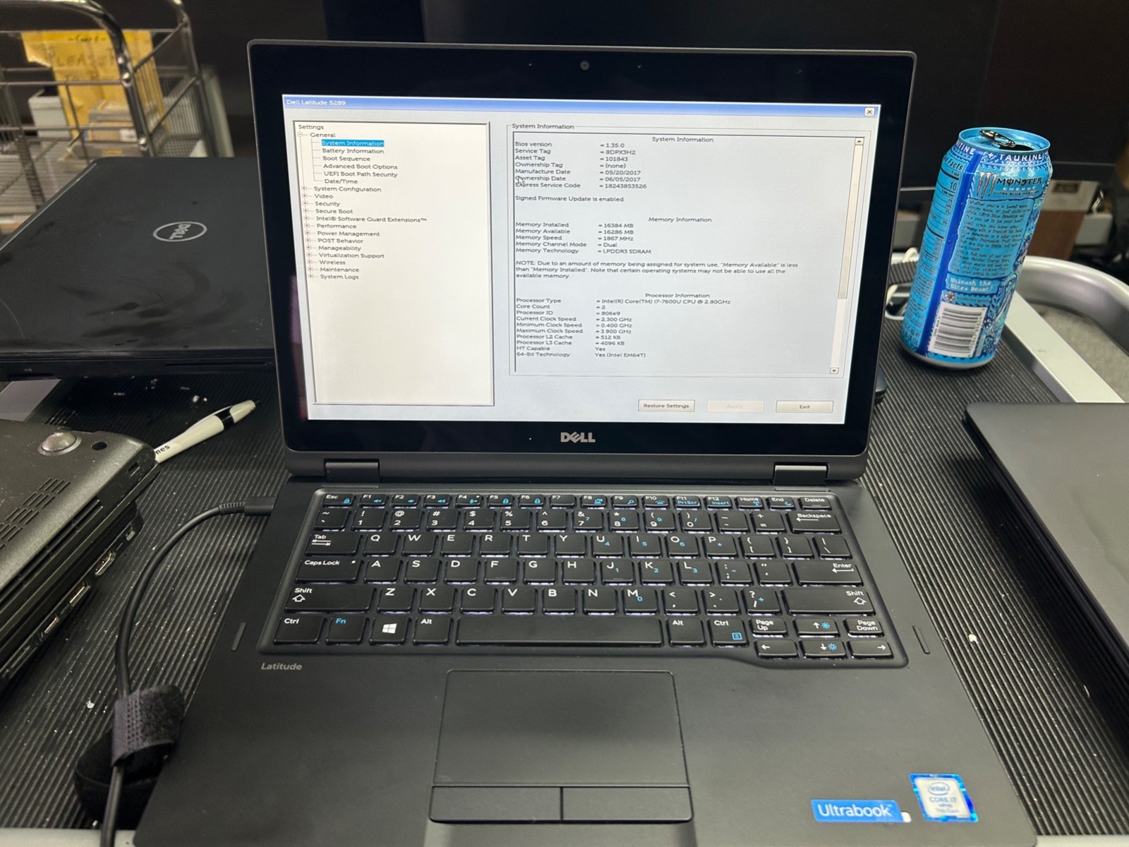 Dell Latitude 5289 2-in-1 12.3″ i7-7600U 2.8GHz, 16GB RAM, 256GB, No OS