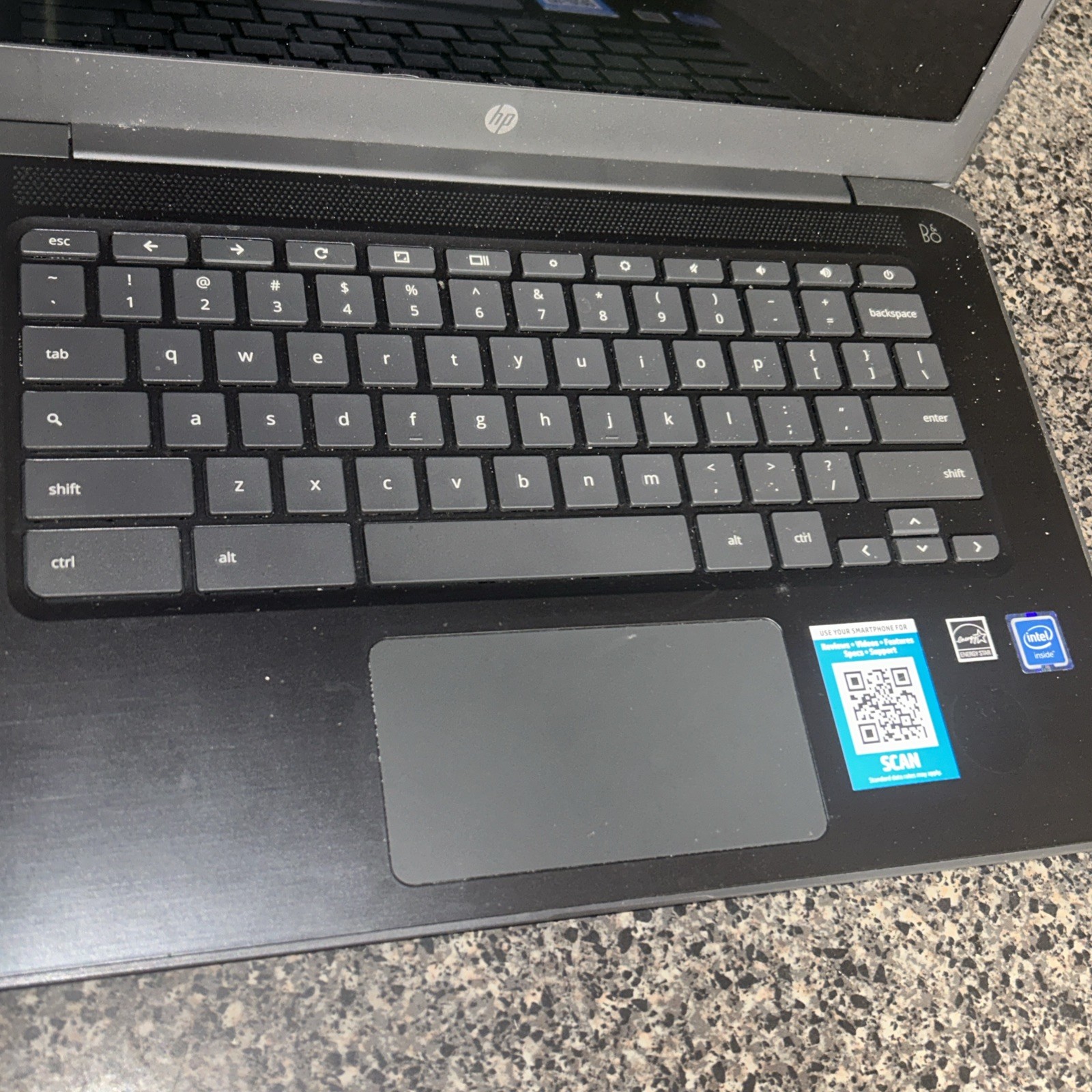 HP Chromebook 14-CA061DX 14″ Touchscreen Intel Celeron Laptop Gray | For Parts