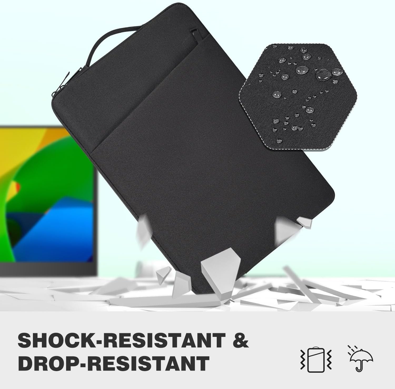 Portable Monitor Case 18.5 Inch Protective Carrying Sleeve for InnoView VisionOw