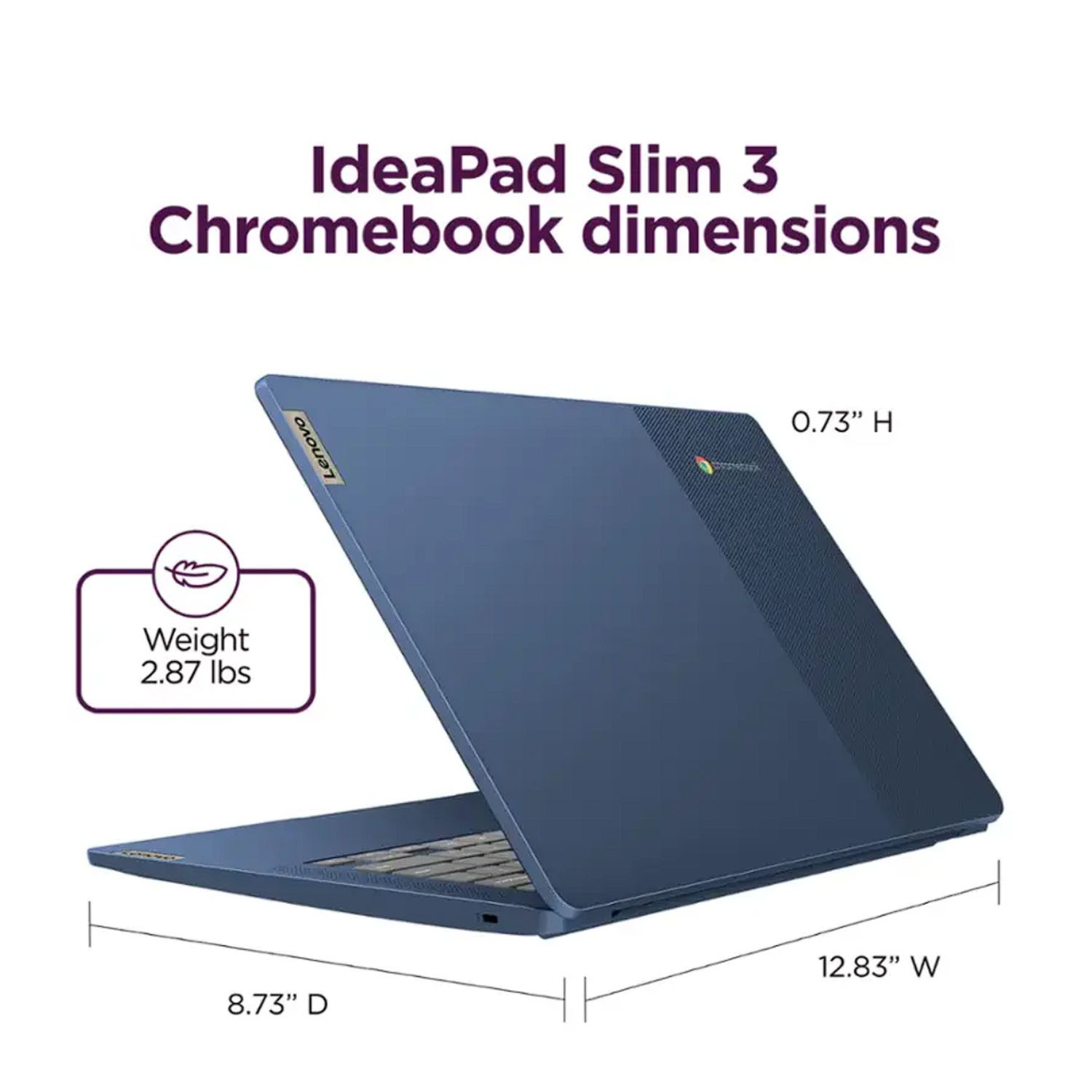 Lenovo IdeaPad Slim 3 Chromebook 14″ Laptop MediaTek Kompanio 520 4GB RAM 64GB