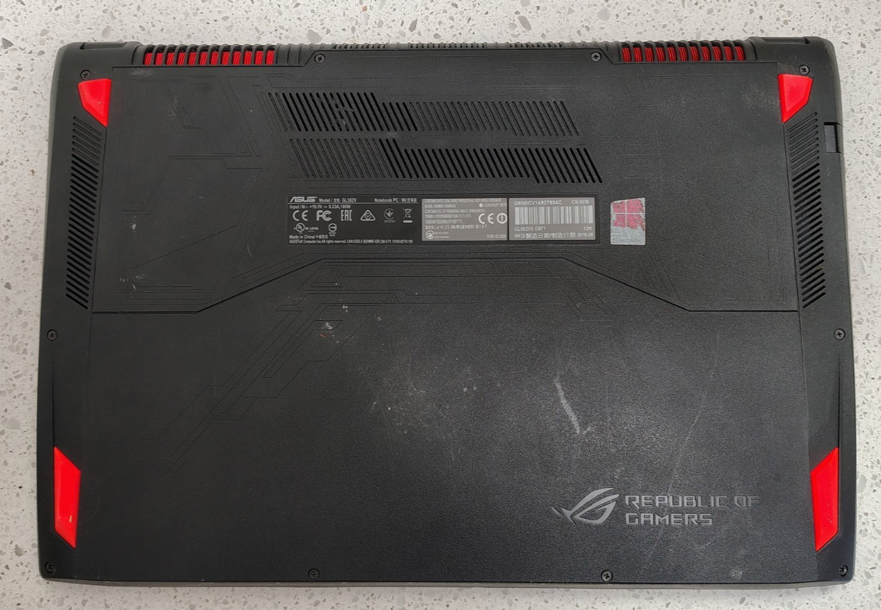 Asus ROG Strix GL502V 15.6″ Gaming Laptop | Core i7 | GTX Graphics | Clean Reset