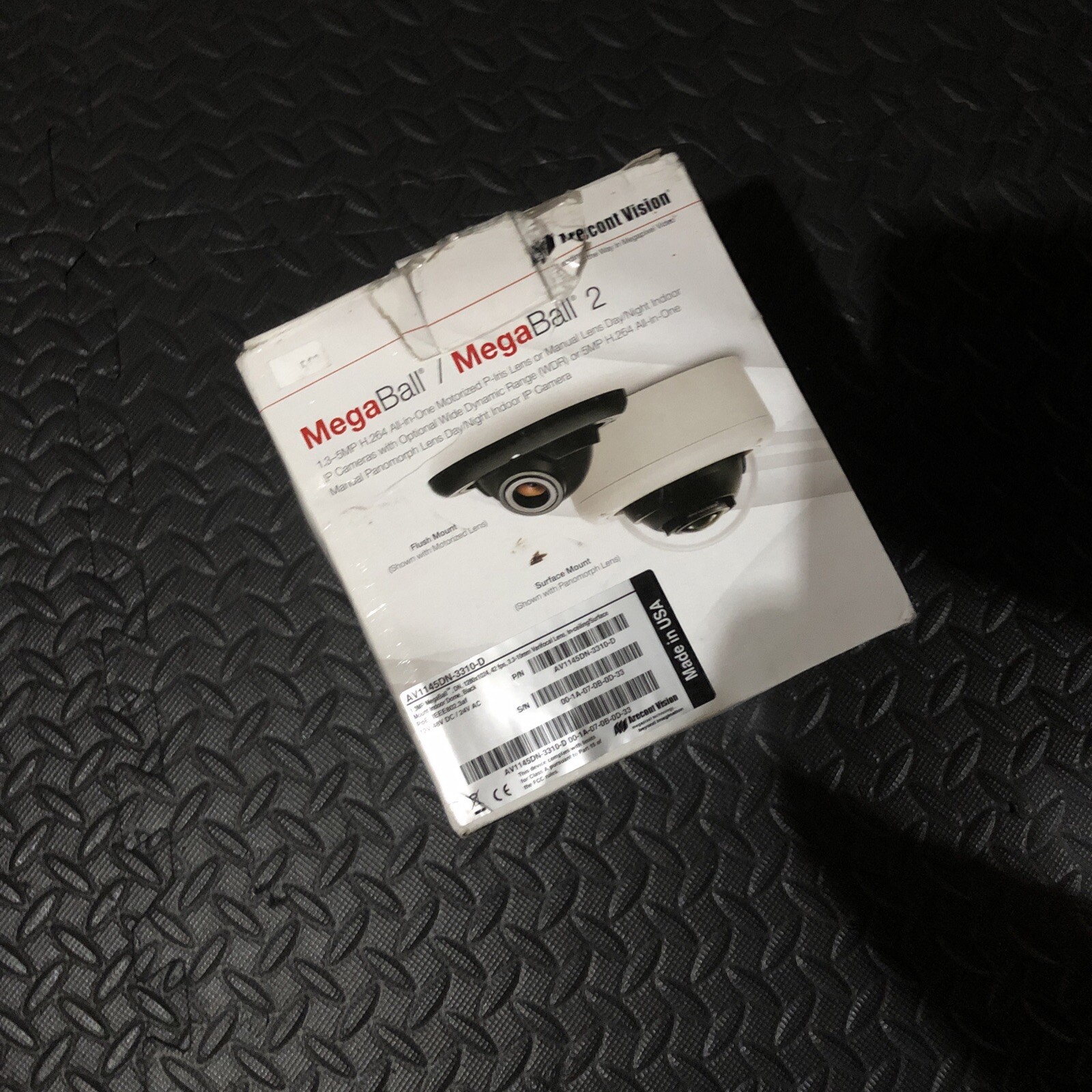 Arecont Vision WDR 1.3 MP MegaBall In-Ceiling Surface Mount AV1145DN-3310-D