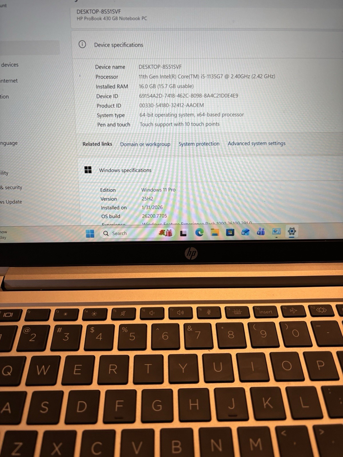 HP ProBook 430 G8 13.3″ | Intel Core i5-1135G7@2.4 32GB RAM | 256SSD Touch