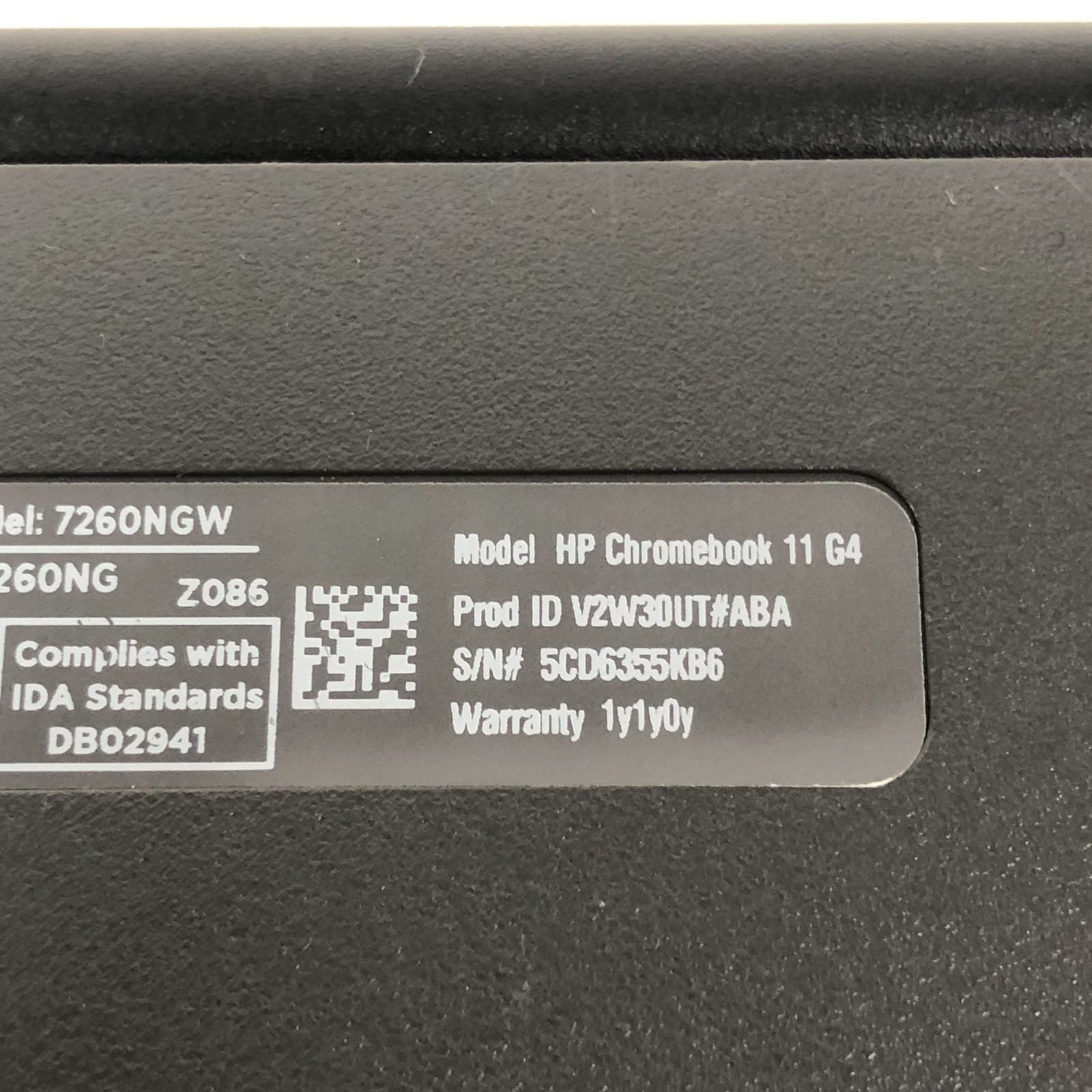 HP Chromebook 11 G4 Laptop/4GB/16GB SSD