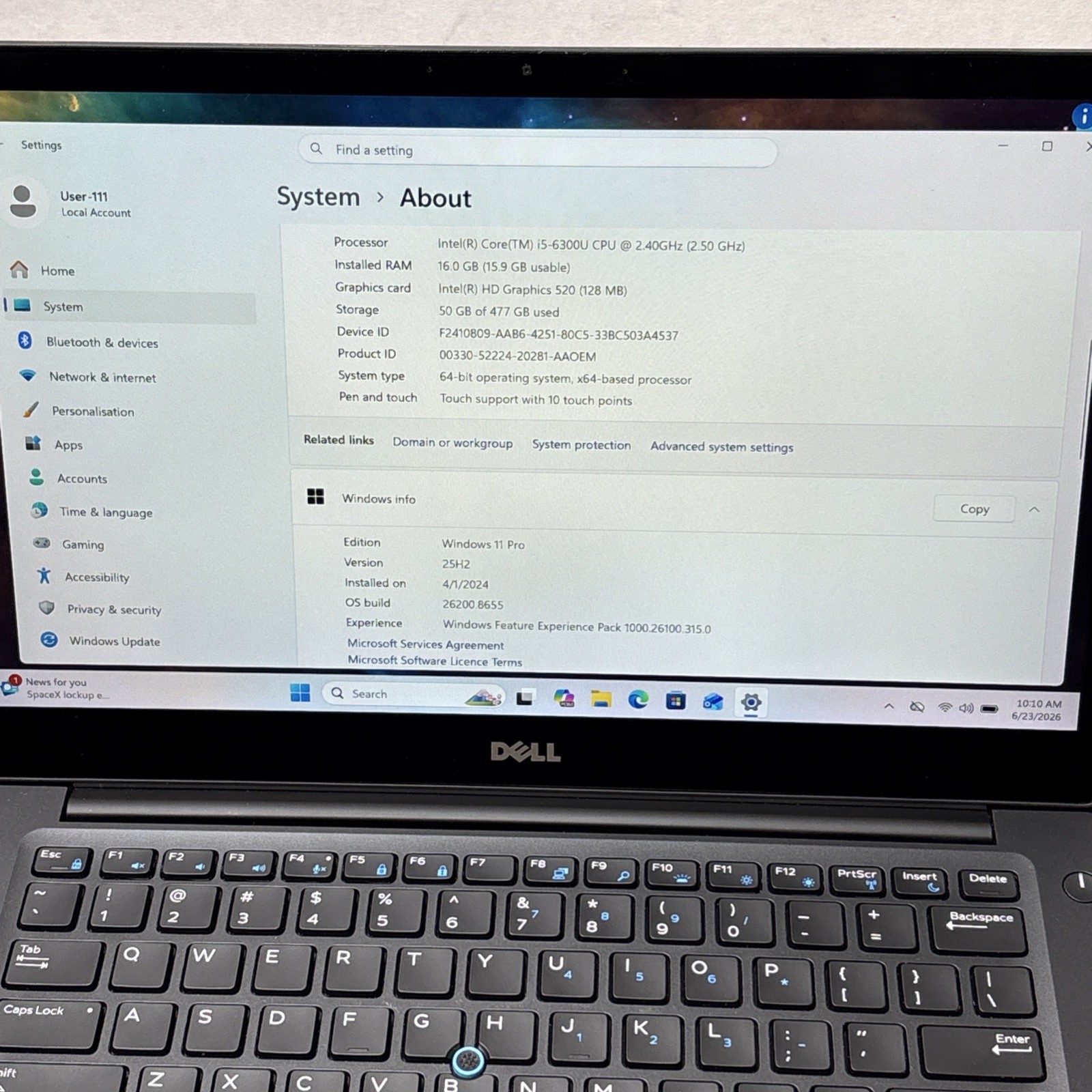 Dell Latitude 7480 14″ TouchScreen Laptop i5-6300U 16GB RAM 512GB SSD Win 11 Pro
