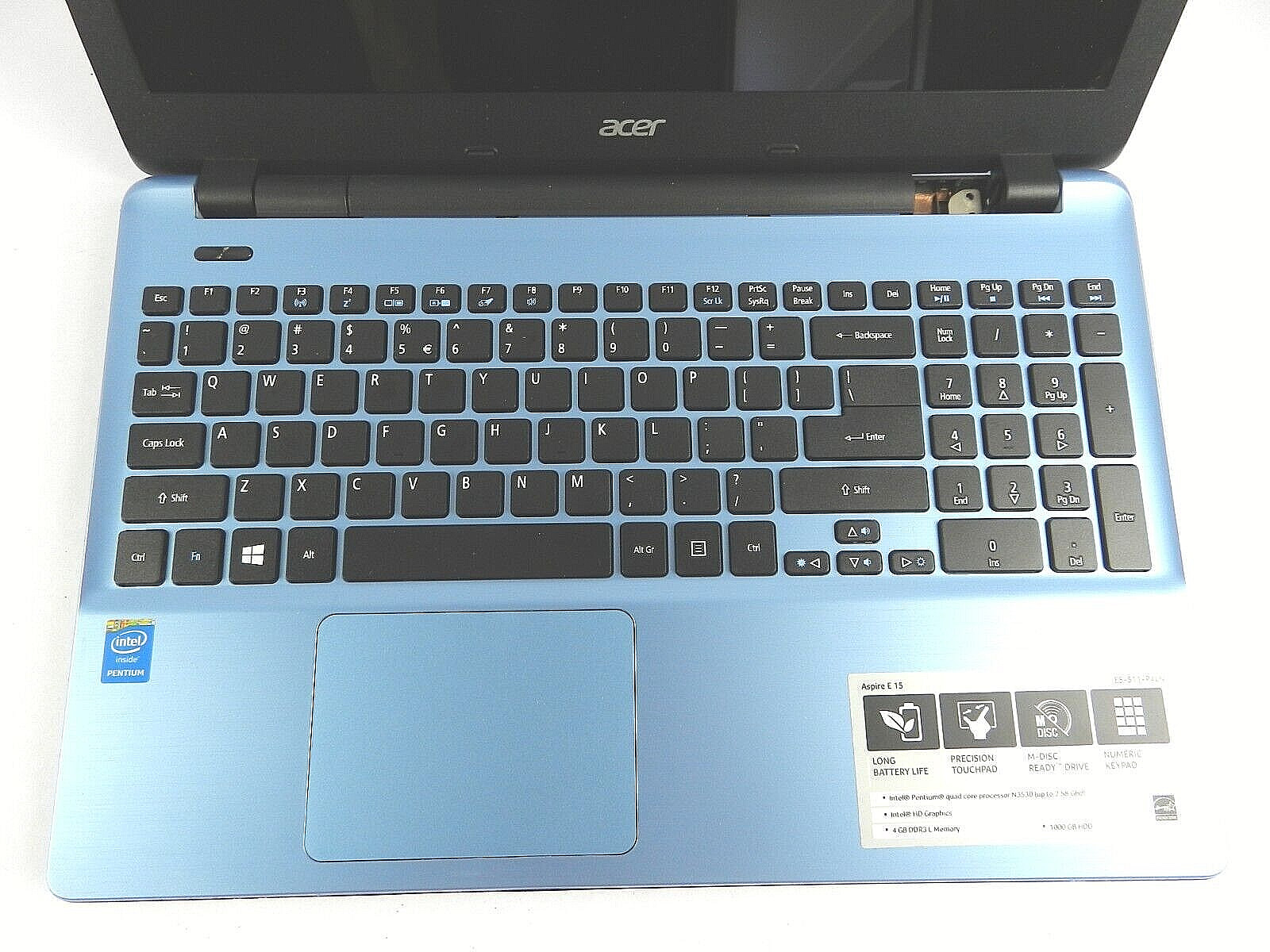ACER ASPIRE E5-511-P4LN 15.6″ NOTEBOOK COMPUTER INTELPentium Quad 2.58 GHz B153
