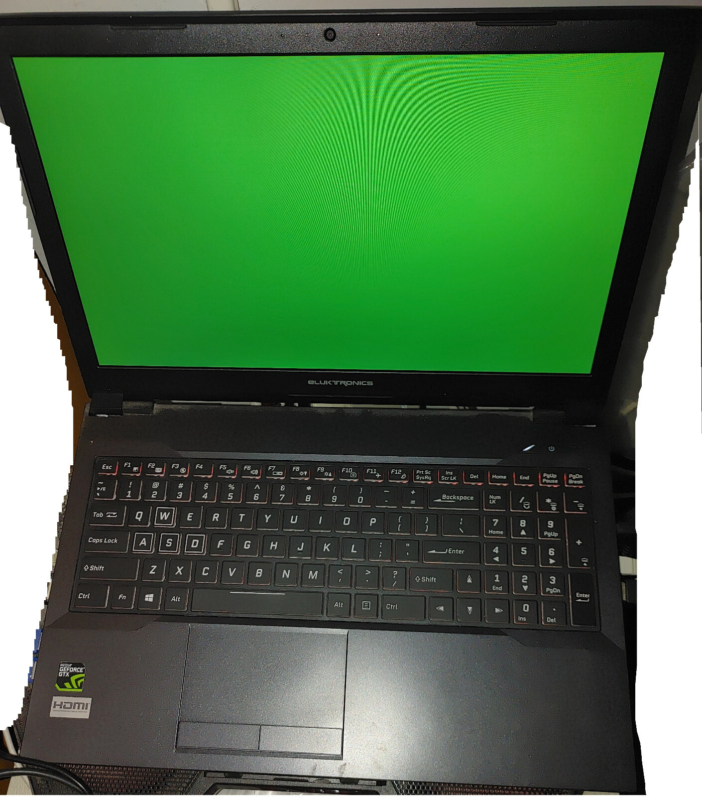 Eluktronics NB50TK1 i7-8700 nvidia 1050 ti 32gb RAM 1TB NVME 15.6 Display rare