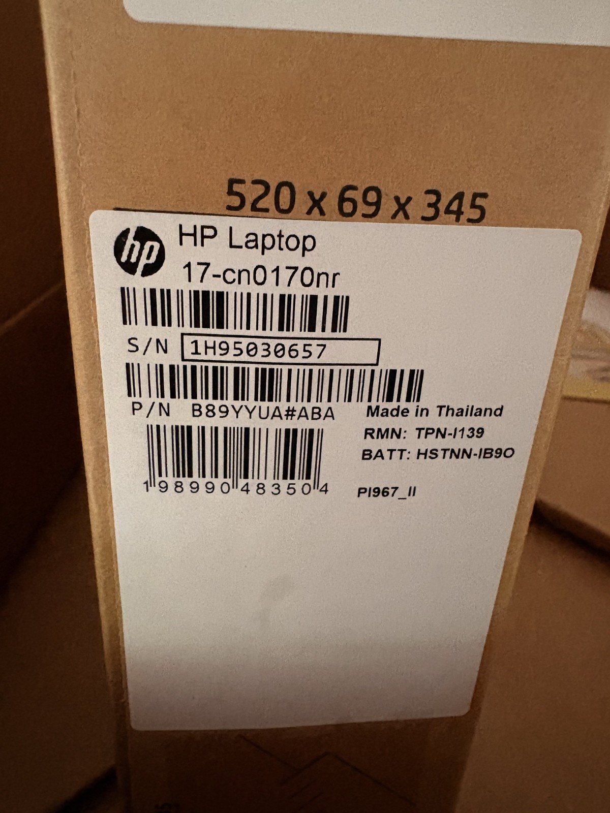 HP 17-cn0112ds Laptop 17.3″ 128GB SSD N4120 4GB Windows 11 Home In S Mode *