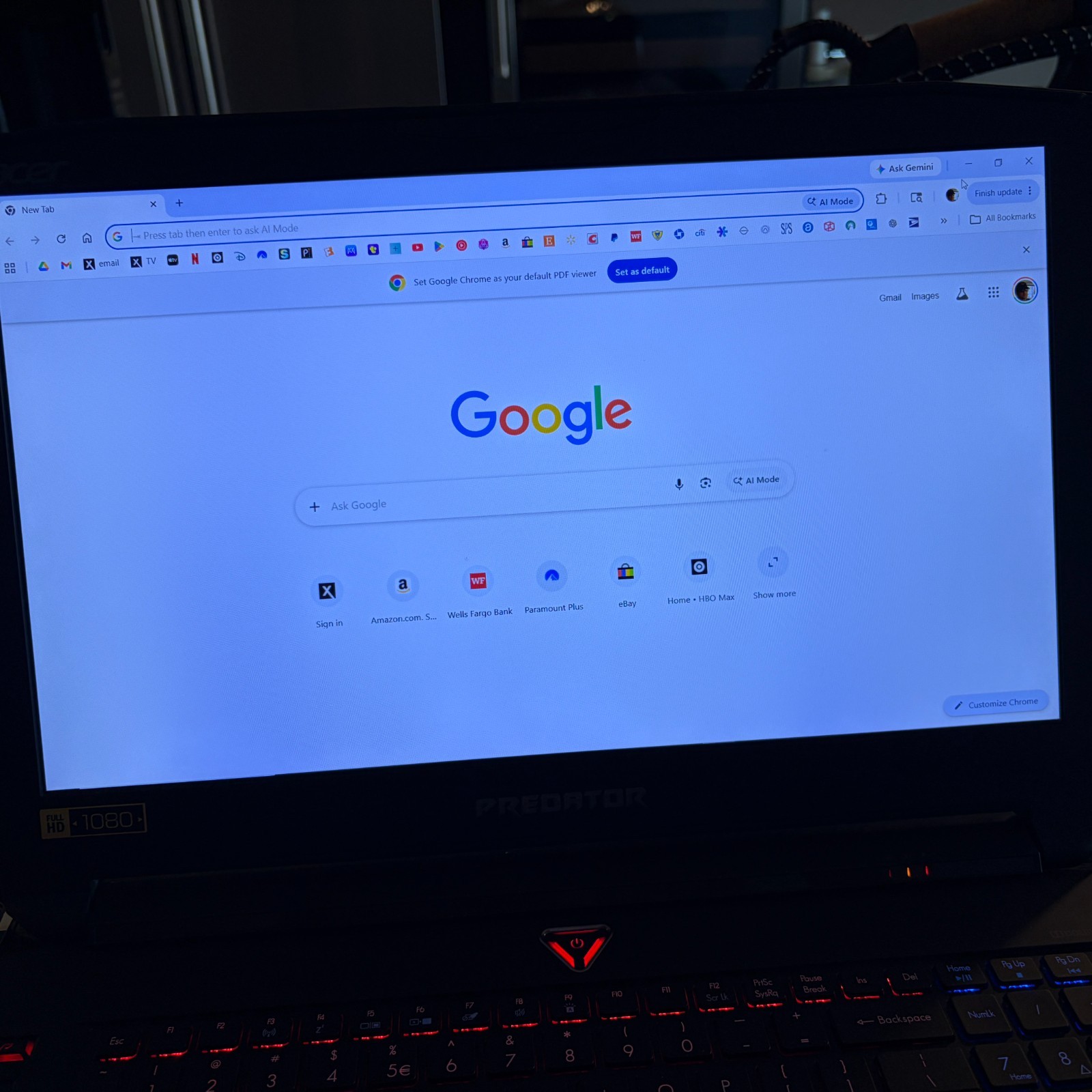 Acer Predator 17 17.3″ i7-6700HQ 16GB RAM 256GB SSD 1TB HDD GTX 1070 N15P4