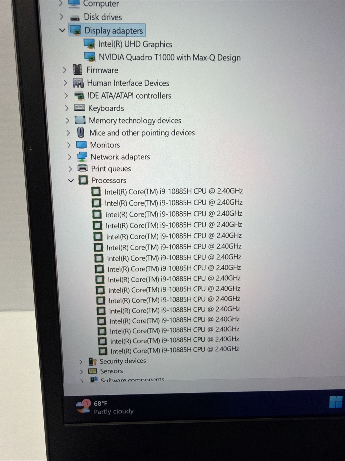 HEWLETT PACKARD ZBOOK FURY 15 G7 68GB RAM 1Tb Nvme+1Tb Hd SSD Read**