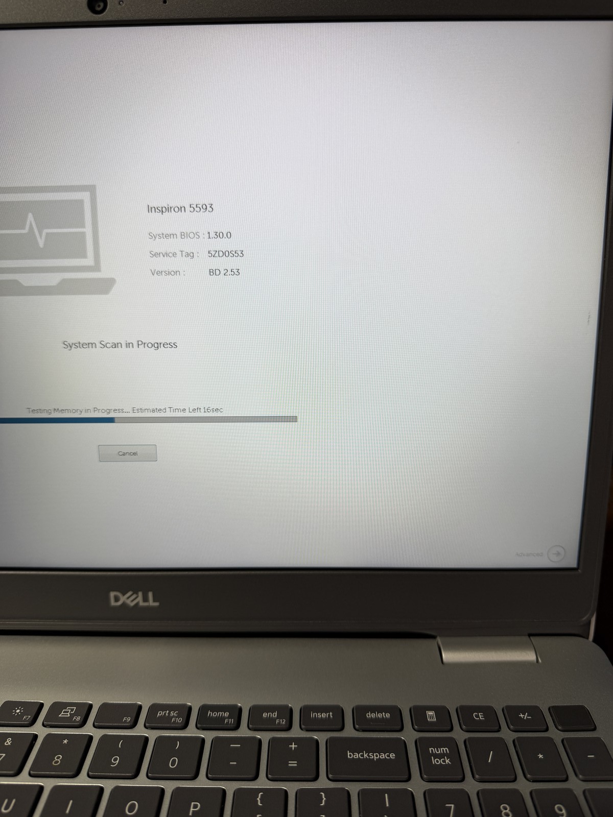 Dell Inspiron (5593) 15.6in i5-1035G1 16GB 128GB No OS [READ]