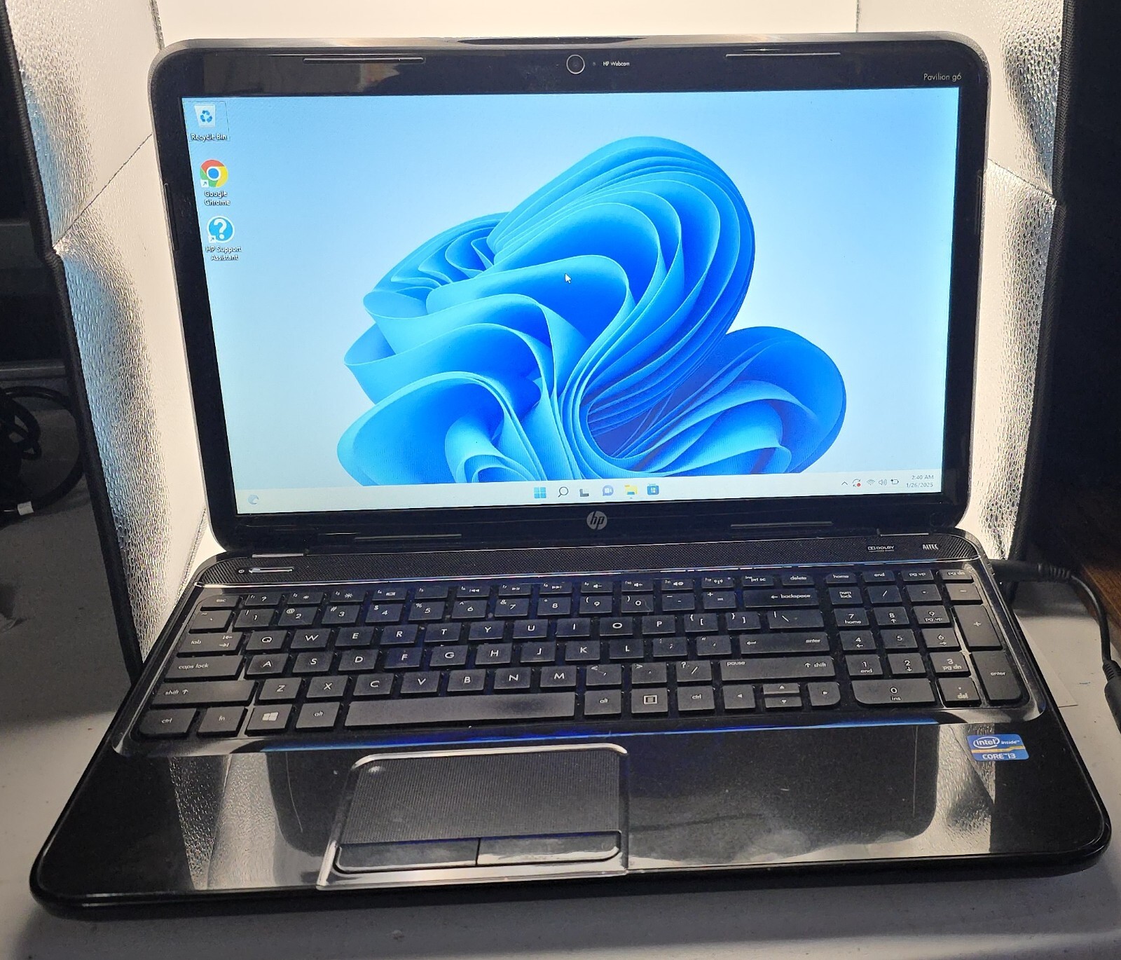 HP Pavilion G6 Intel Core i3-2370M 2.40Ghz 4GB DDR3 Ram 320GB HDD-(READ DESC