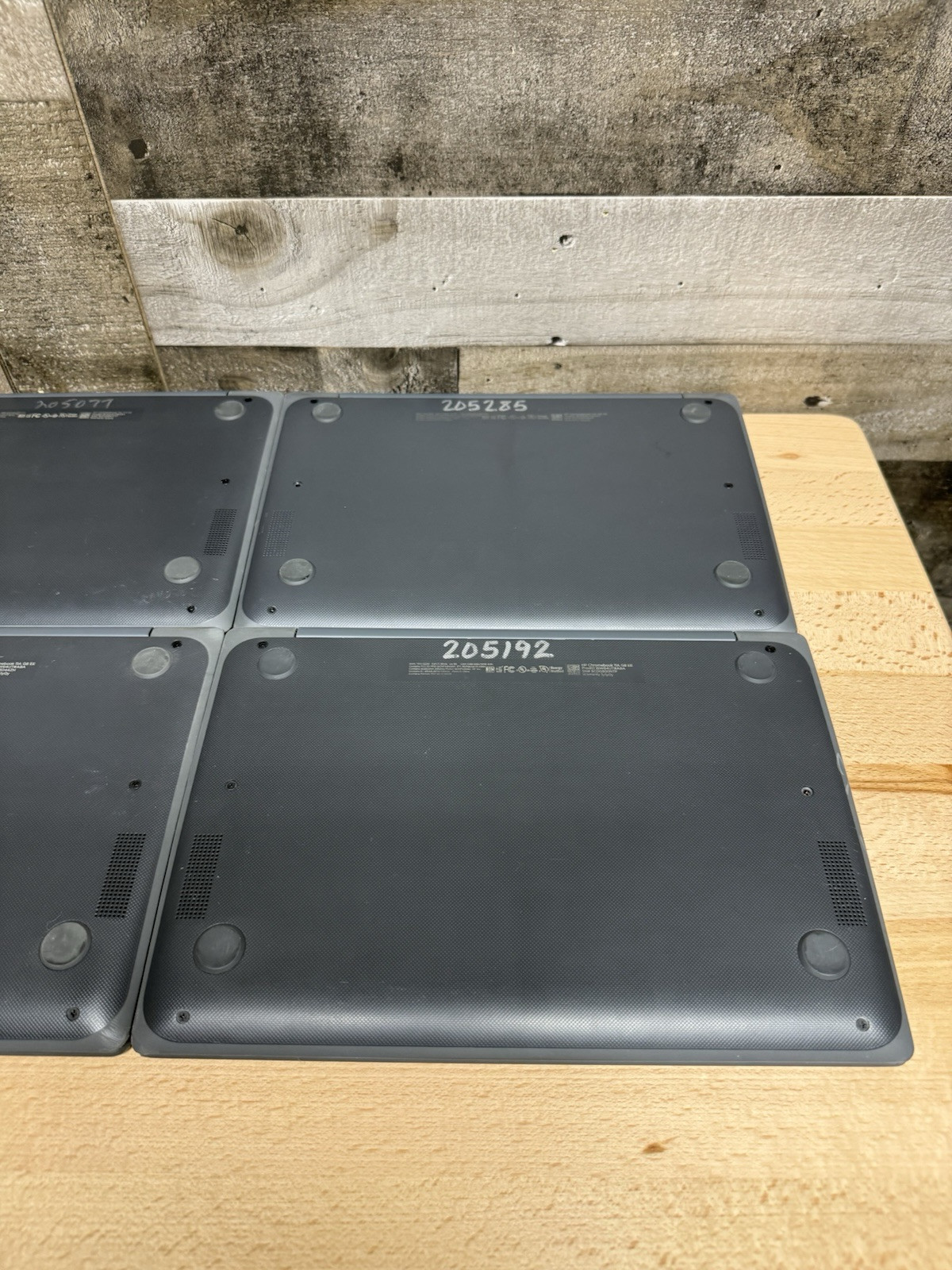 Lot of (6) HP Chromebooks 11A G8 EE AMD A4-9120C RADEON R4 1.60GHz 4 GB RAM 32GB