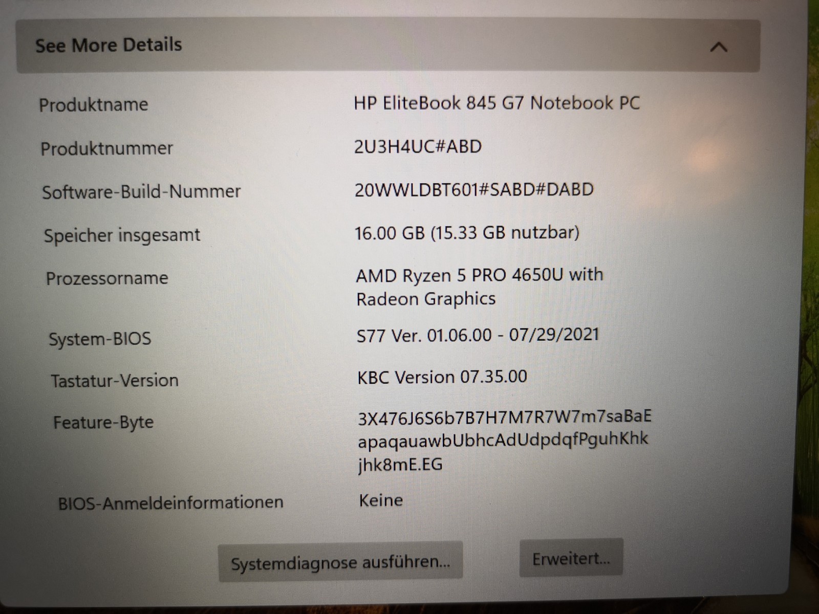 HP EliteBook 845 G7 14 inch, 256GB SSD, 16GB, AMD Ryzen 5 Pro 4650U Touchscreen