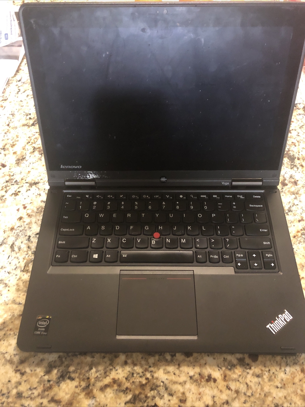 Lenovo ThinkPad Yoga Core i7, No Power INCOMPLETE (Read)