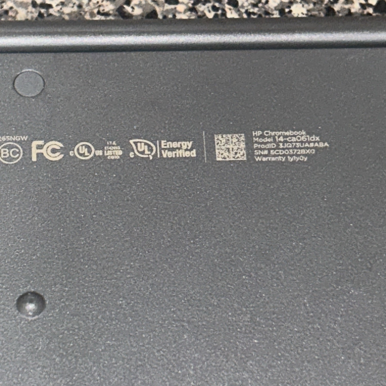 HP Chromebook 14-CA061DX 14″ Touchscreen Intel Celeron Laptop Gray | For Parts