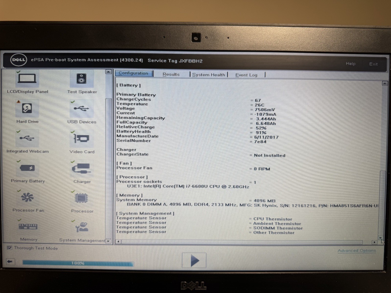 Dell Latitude E7470 Laptop Intel i7 6th Gen No HD/OS/AC Adapter- Swollen Battery