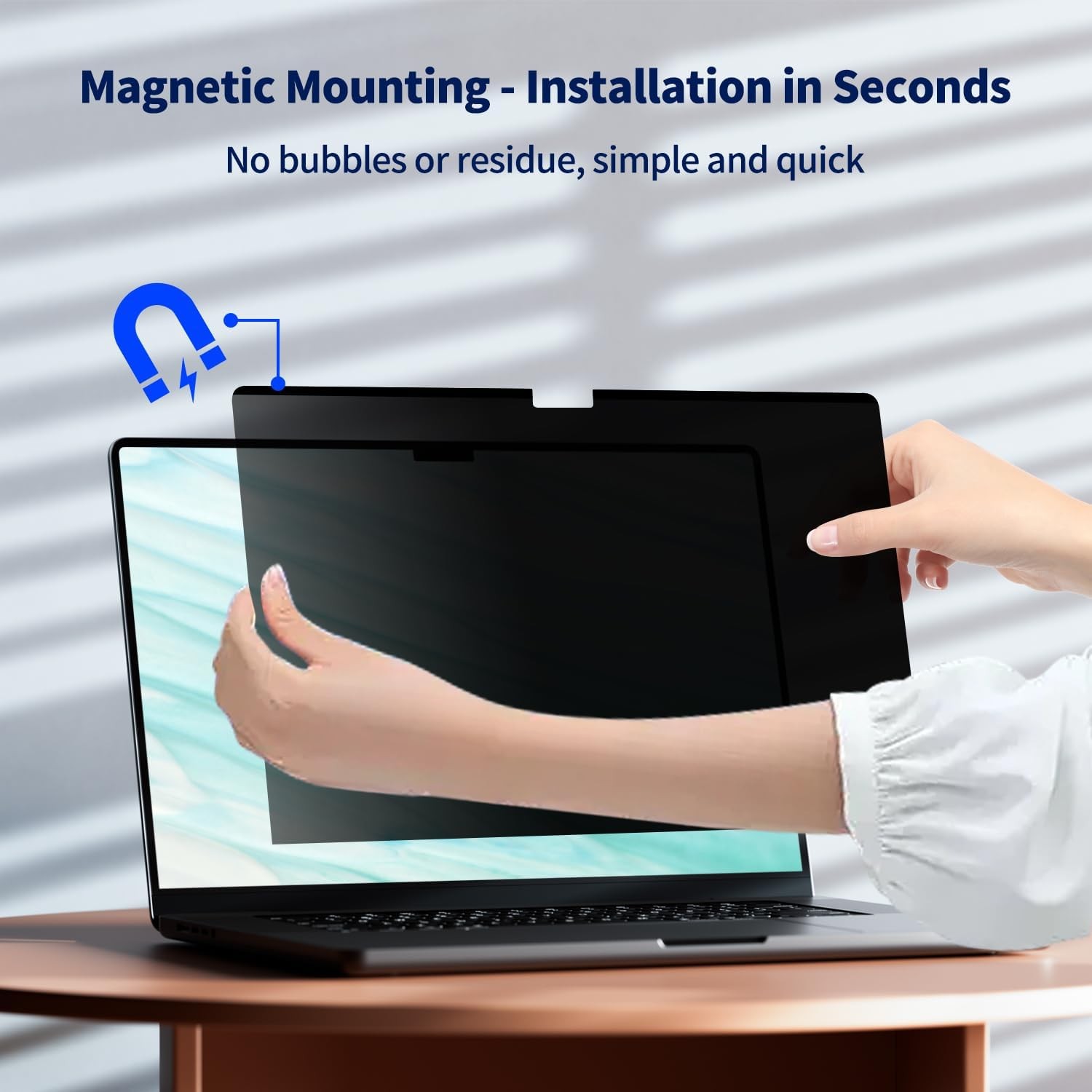 Magnetic Privacy Screen for 16 Inch MacBook Pro (2021-2024) Anti-Spy Shield