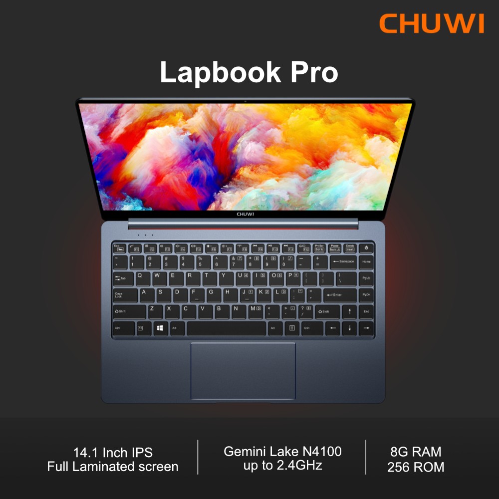 CHUWI Lapbook Pro 14.1″ Windows10 Laptop Intel N4100 Quad Core 8GB DDR4 256G SSD
