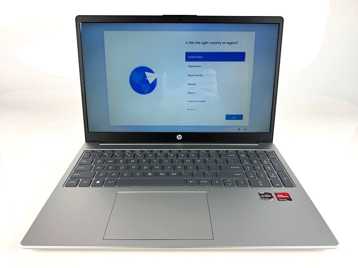 HP 15z-fc000 Ryzen 5 7530U, 8GB, 512B SSD 15.6″ W11 Home Laptop – Used, Working