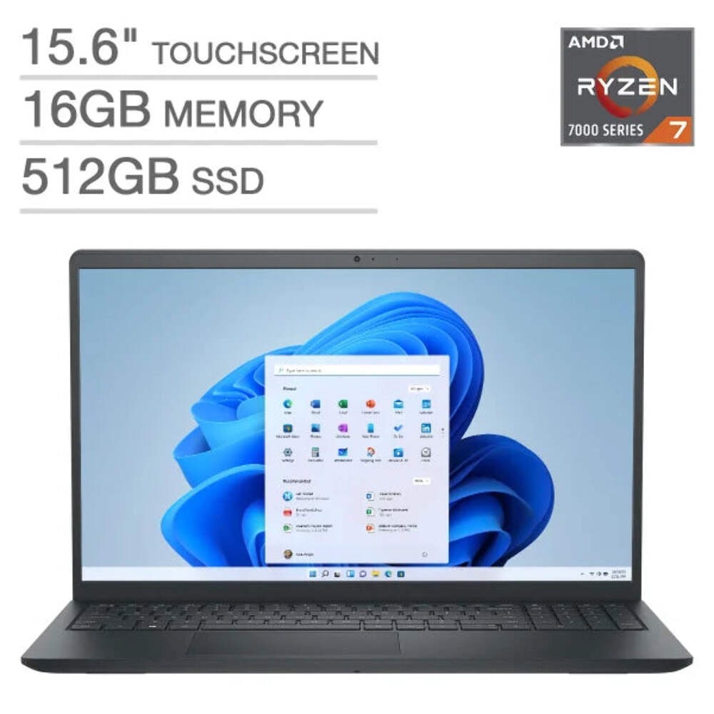 Dell Inspiron 15.6″ Touchscreen Laptop – AMD Ryzen 7 7730U, i3535-A813BLK-PUS