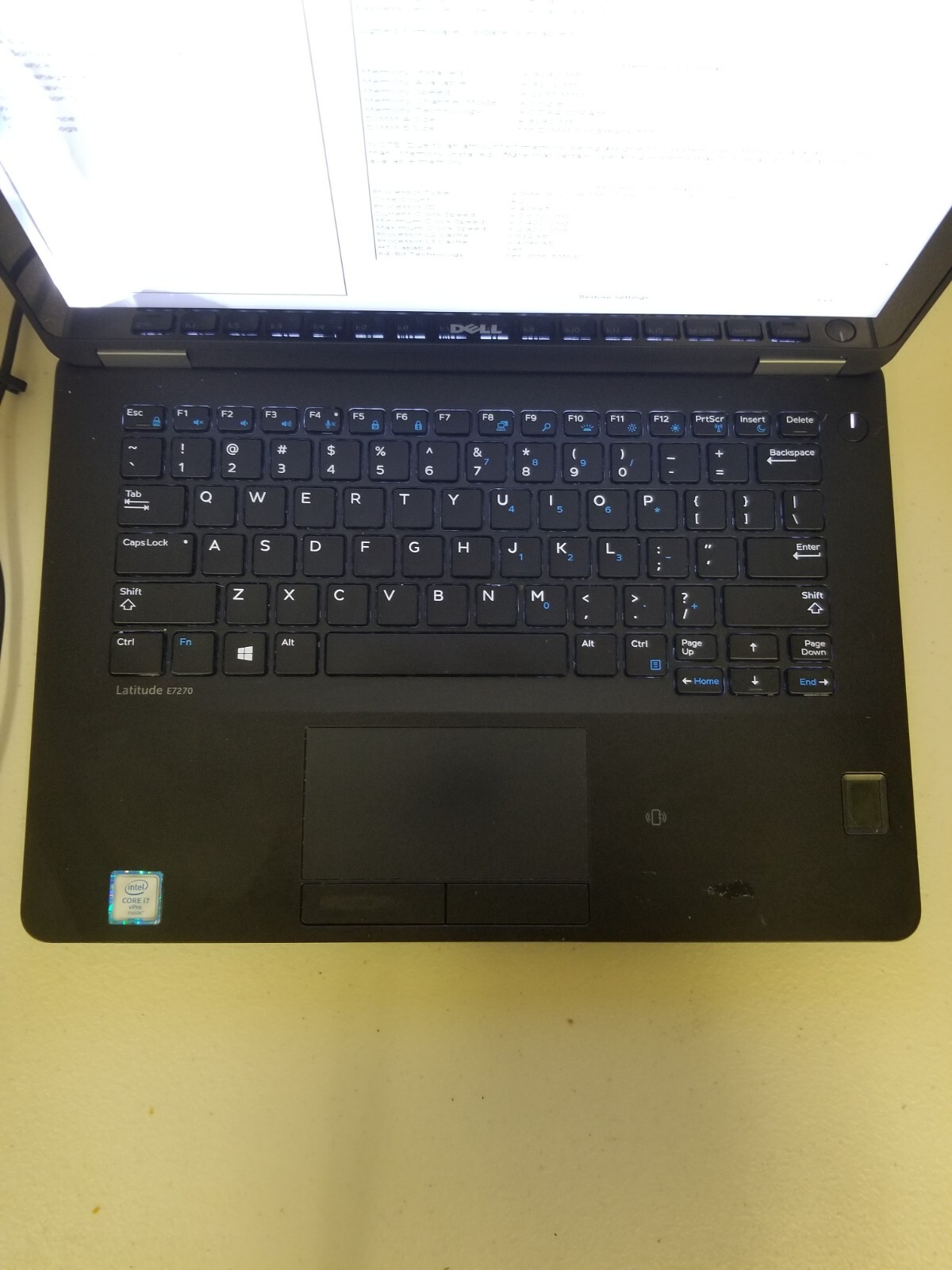 Dell Latitude E7270 Core i7-6600U 2.60GHz 8GB RAM! No HDD/OS! SCREEN ISSUES