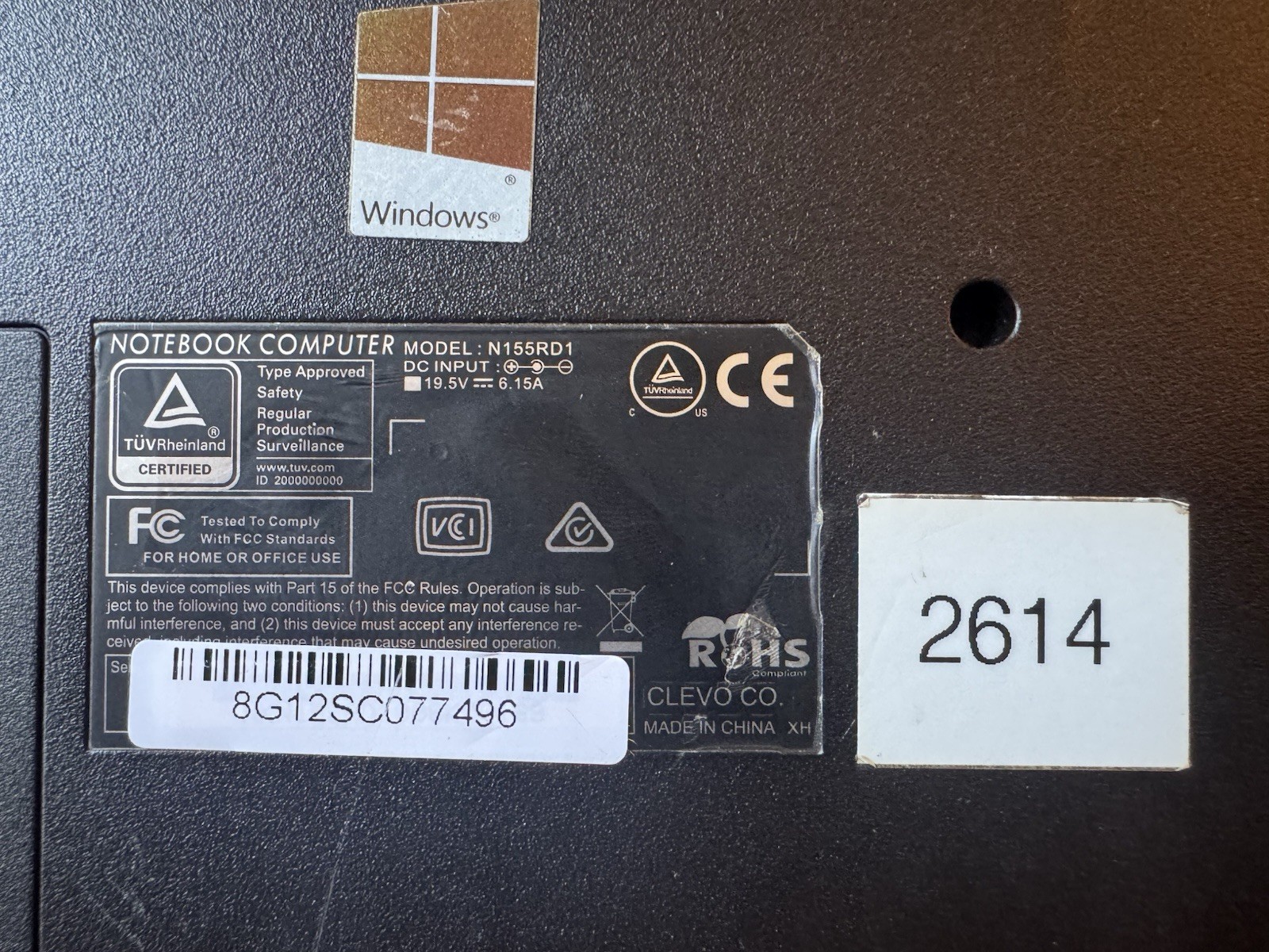 Sager Clevo N155RD1 Intel Core i7 – 6700HQ CPU with 1TB 7200RPM Windows 10 Pro