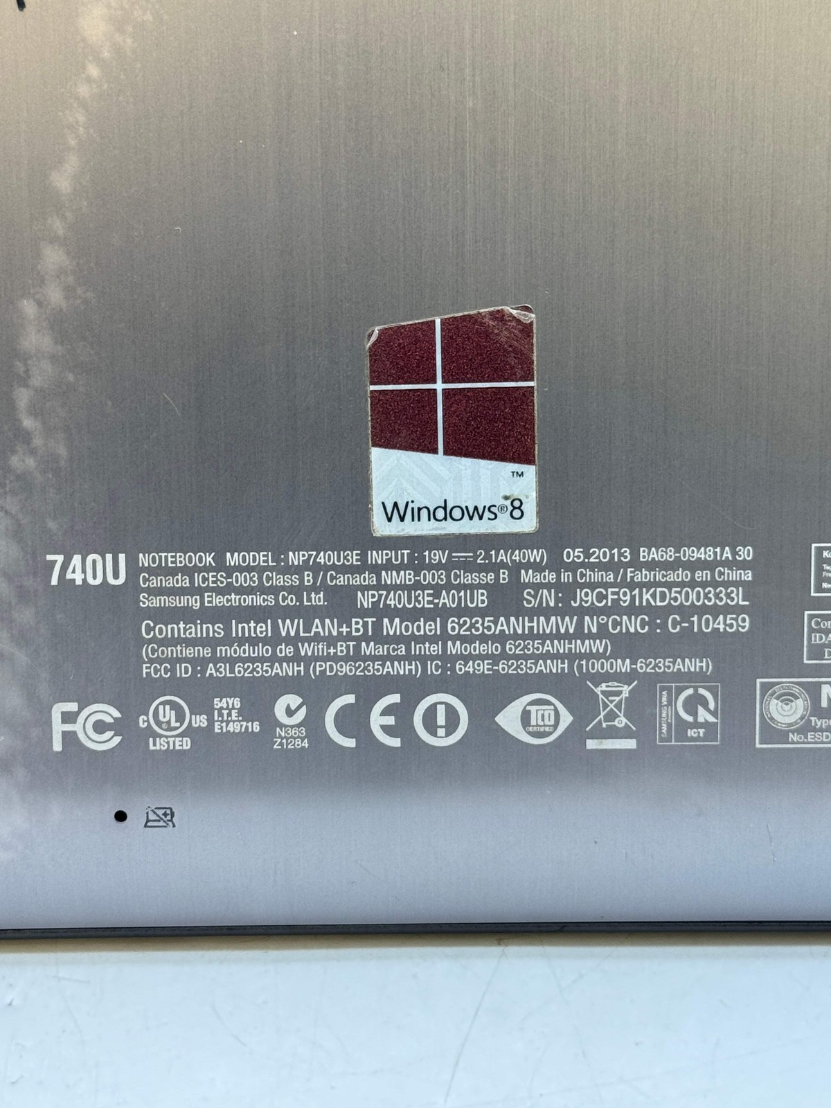 Samsung Laptop NP740U3E 13.3″ Core i5-3337U 4GB RAM 128GB SSD – Read!