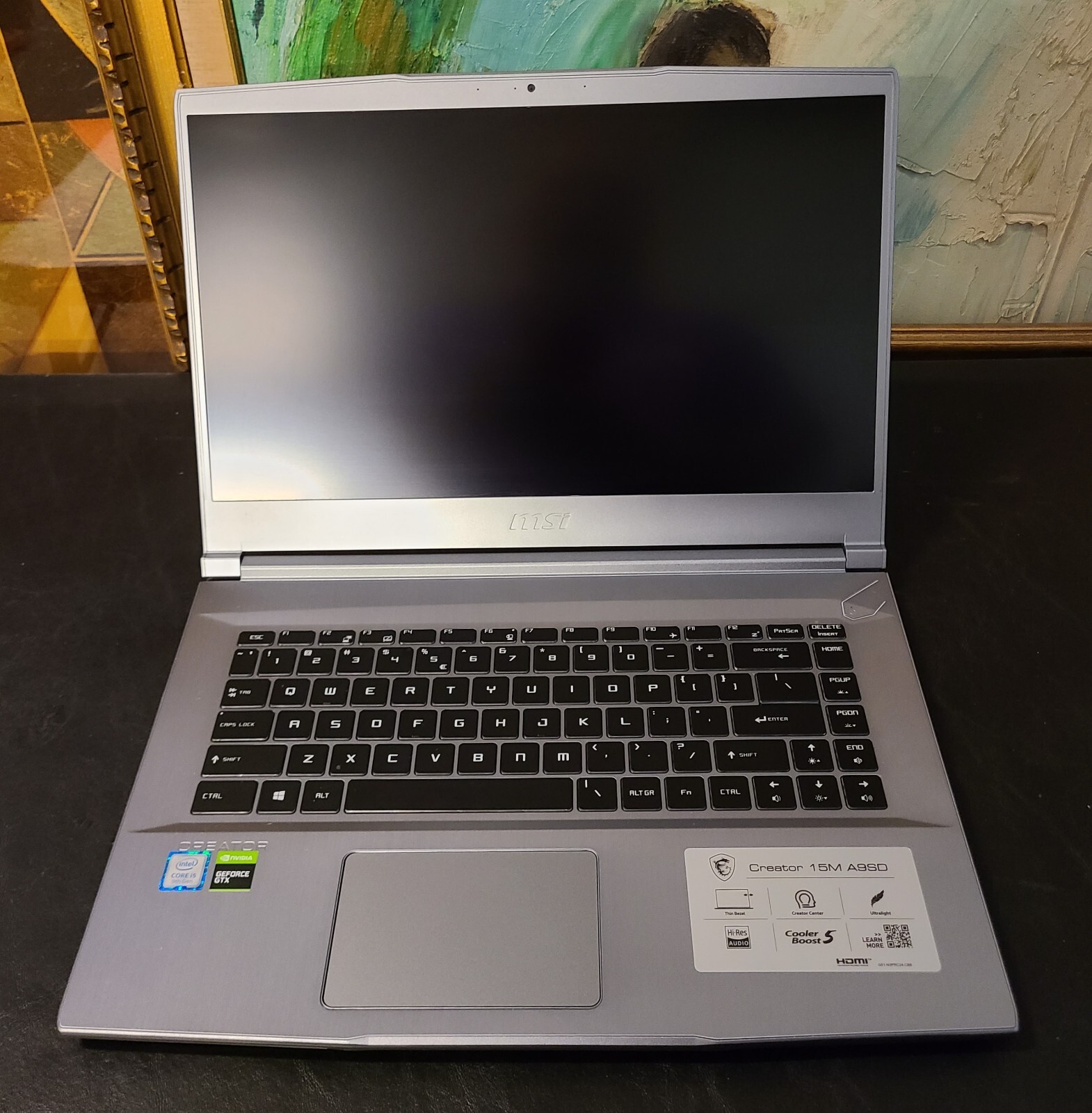 MSI Creator 15M A9SD, 15.6″ Screen, Laptop, Intel Core i5-9300H