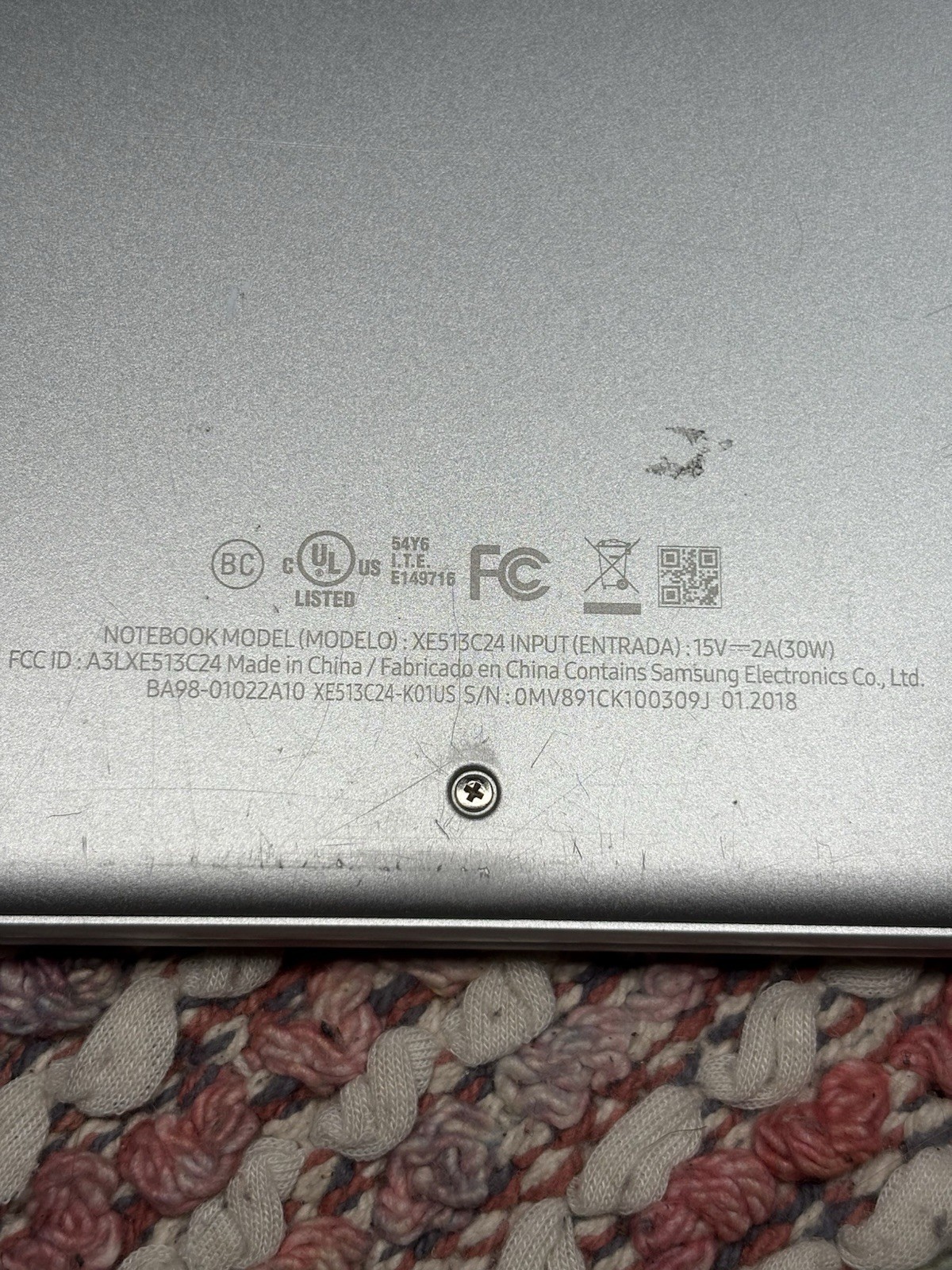 Samsung XE513C24-K01 Chromebook 12.3″ 2 in 1 4G 32G Silver