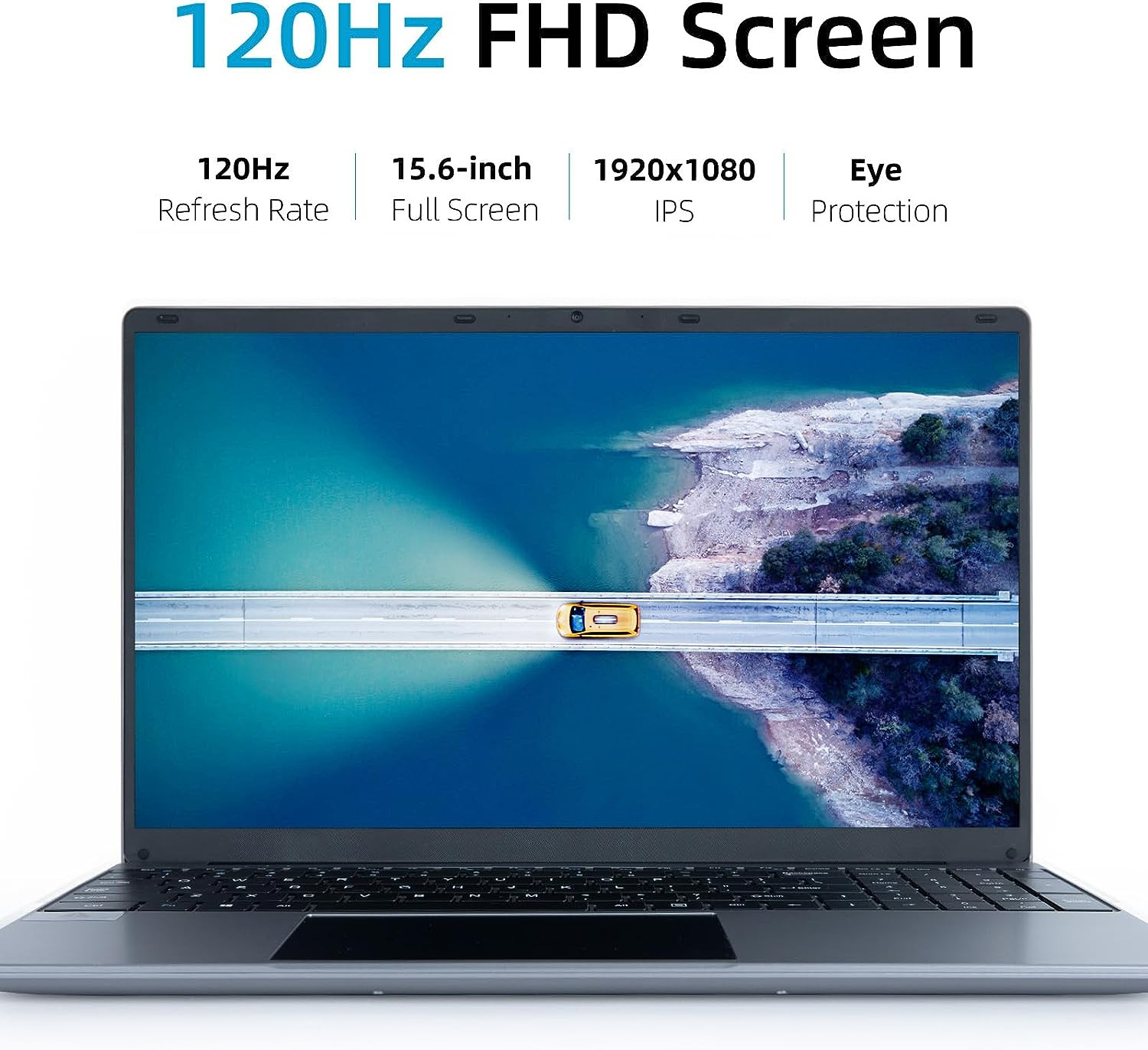 Laptop Computer 15.6”With 12GB DDR4 512GB SSD, Quad-Core Intel Celeron Processo