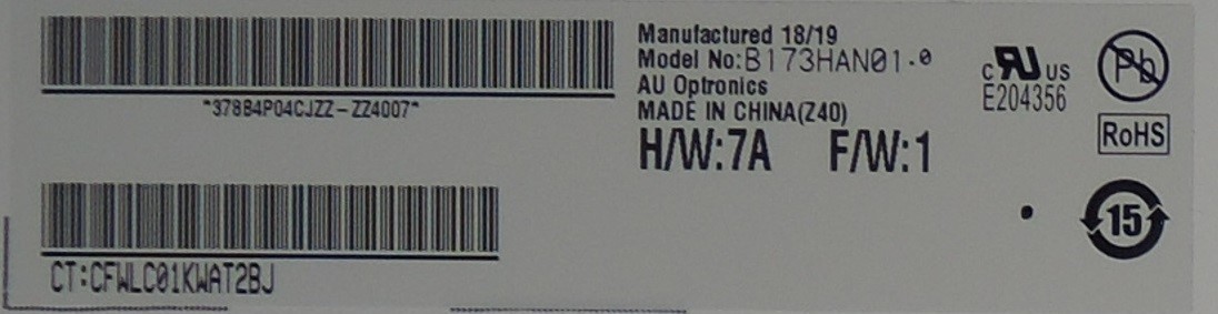 HP ENVY 17t-bw000 CTO Laptop TOUCHSCREEN (USED, WORKING, FOR PARTS)