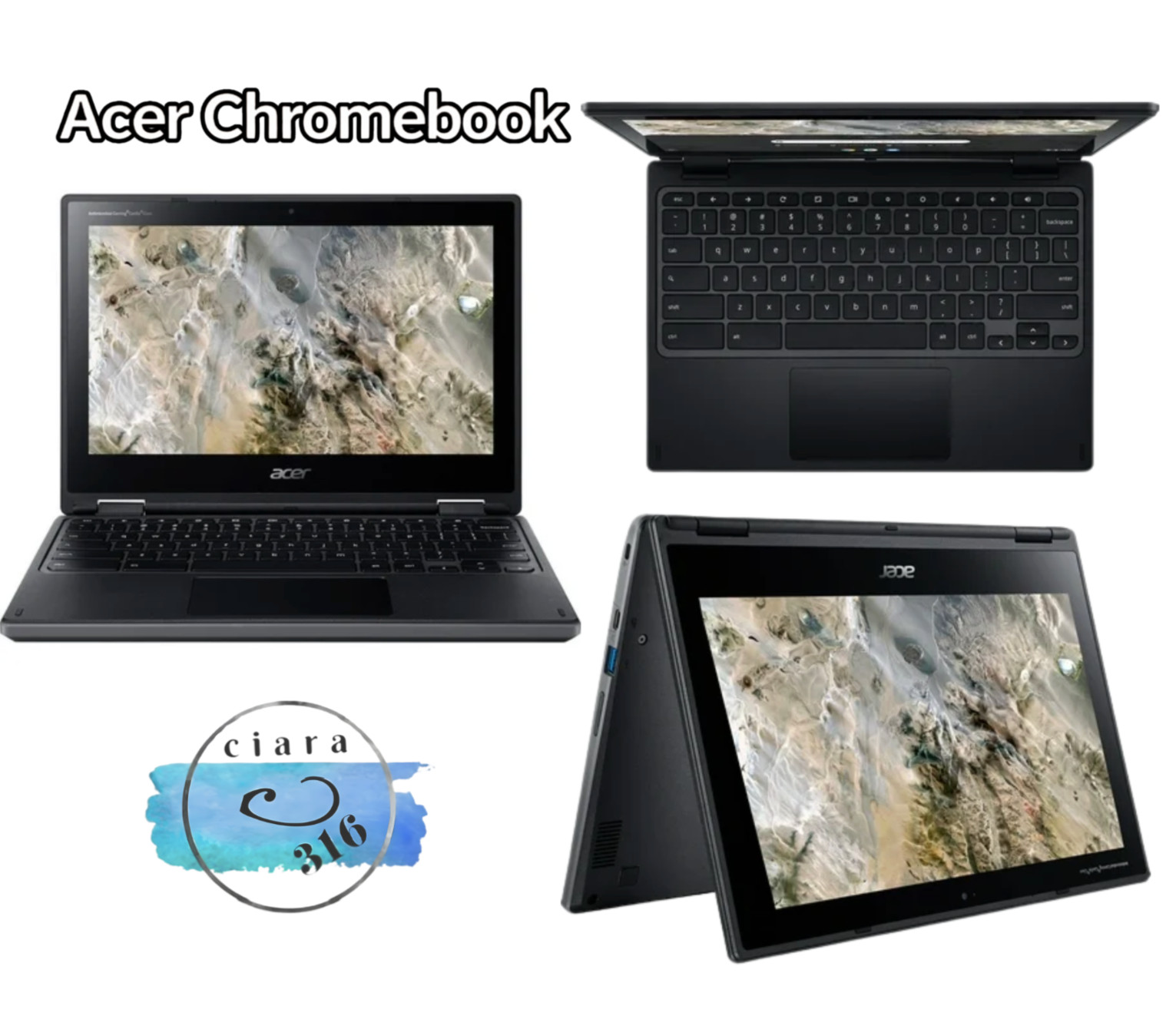 Acer Chromebook 2-in-1 Touchscreen | AMD A6-9220C | 4GB RAM | Tested | Webcam |