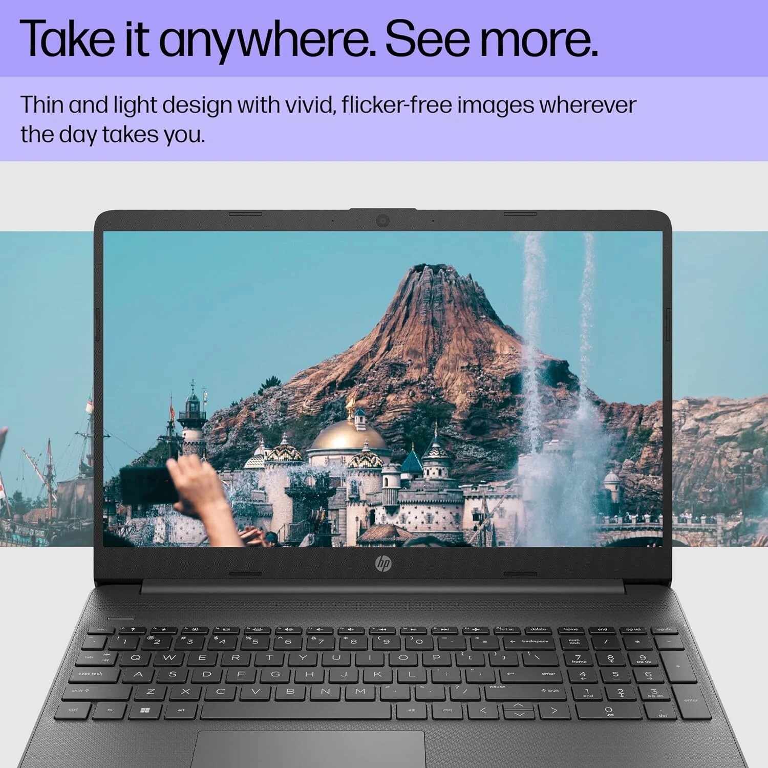 HP 15 inch Laptop Full HD Intel i3-1215U 8GB 128GB Windows 11 Home in S Mode