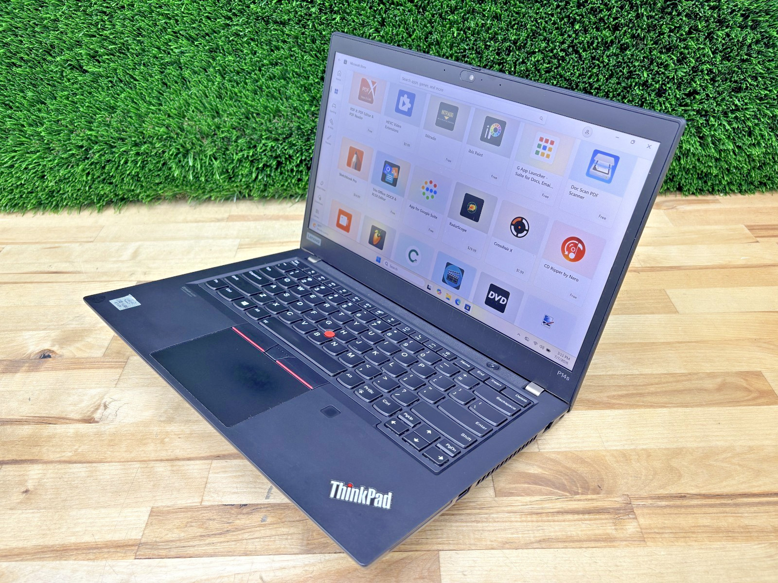 Lenovo ThinkPad P14s G. 1 Intel i7-10th Gen 1.80GHz 16GB RAM 256GB SSD W 11 Pro*