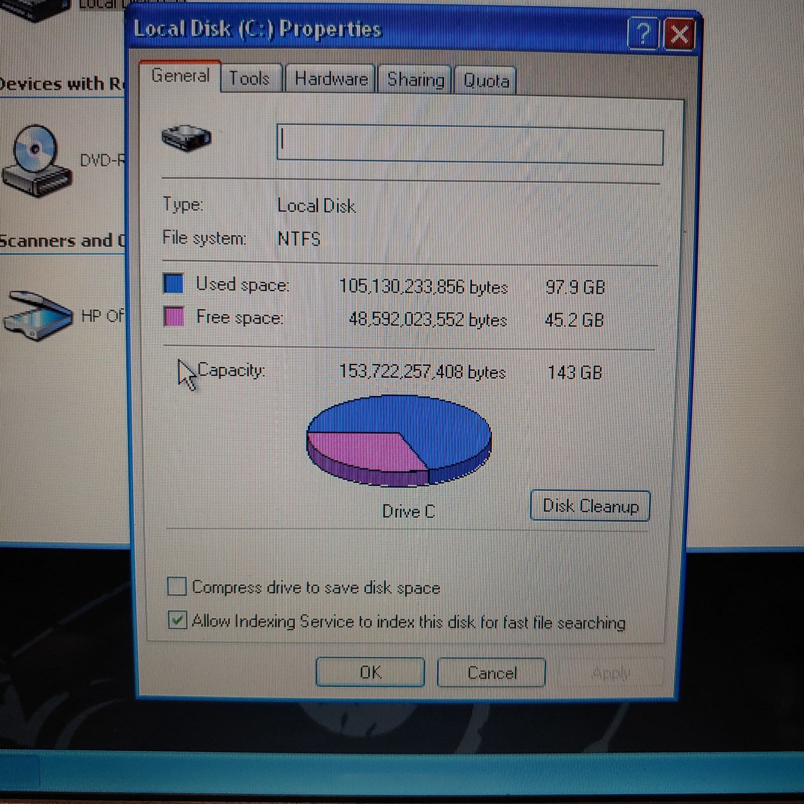 Dell Inspiron 1520 Laptop Clean & Ready To Go Windows XP Home 160GB 256MB 2GHZ