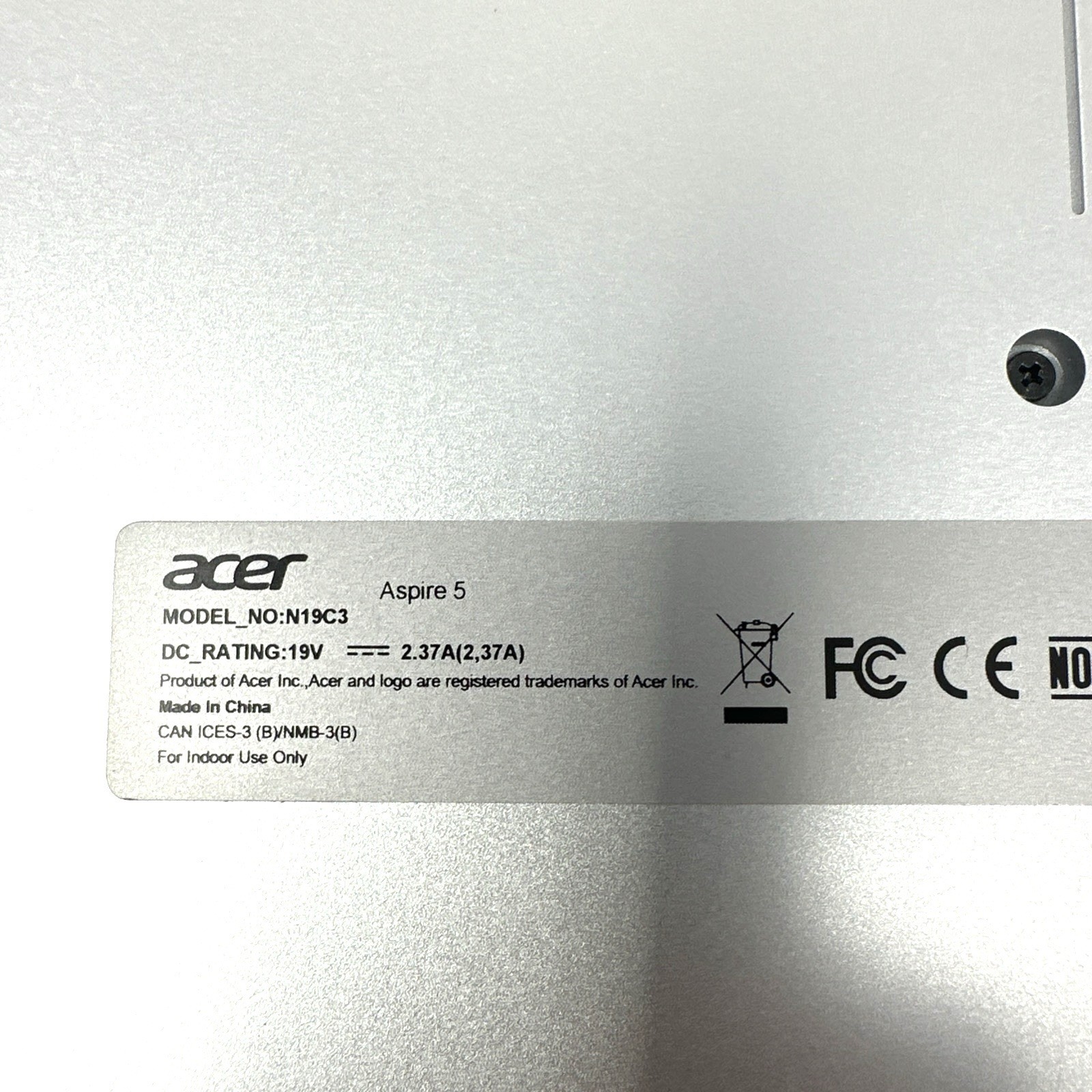 Acer Aspire 5 Slim Laptop 15.6 Full HDAMD Ryzen 3 3200u 4GB 128GB SSD Laptop