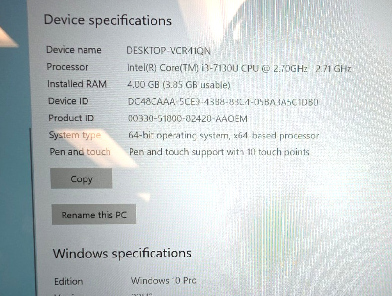 Acer Switch 5| Intel Core i3-7130U| 4GB RAM| 128GB SSD| Win 10 Pro| Keyboard