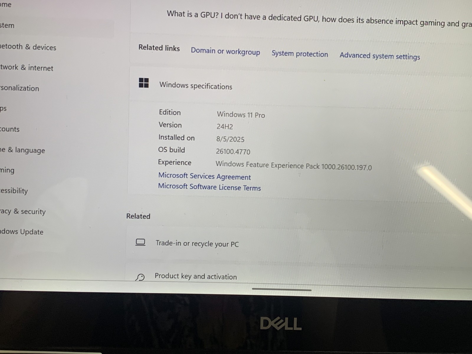 DELL INPIRON 7373 I7- 8550U@ 1.8GHz 8GB RAM 512GB NVMe W11P TOUCH WAC READ *QTY