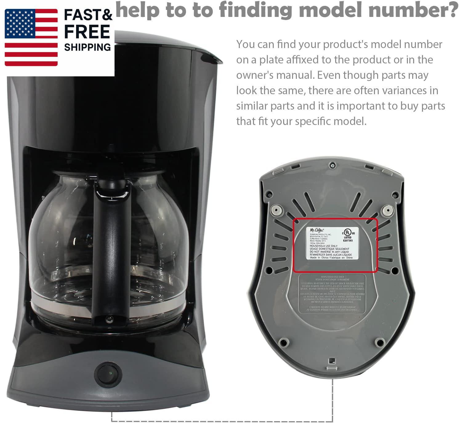 12-Cup Replacement Coffee Carafe Compatible with Mr. Coffee Coffee Maker Pot