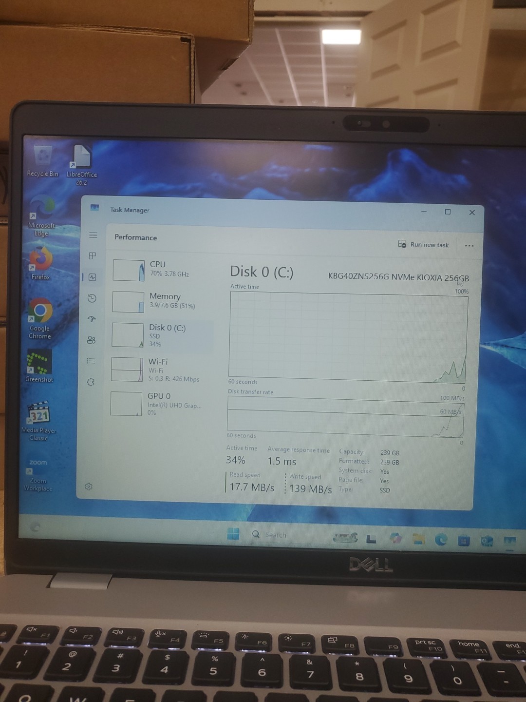 Dell Precision 3550 Laptop – i5-10310U 8GB 256GB SSD 15.6″ 051426-4
