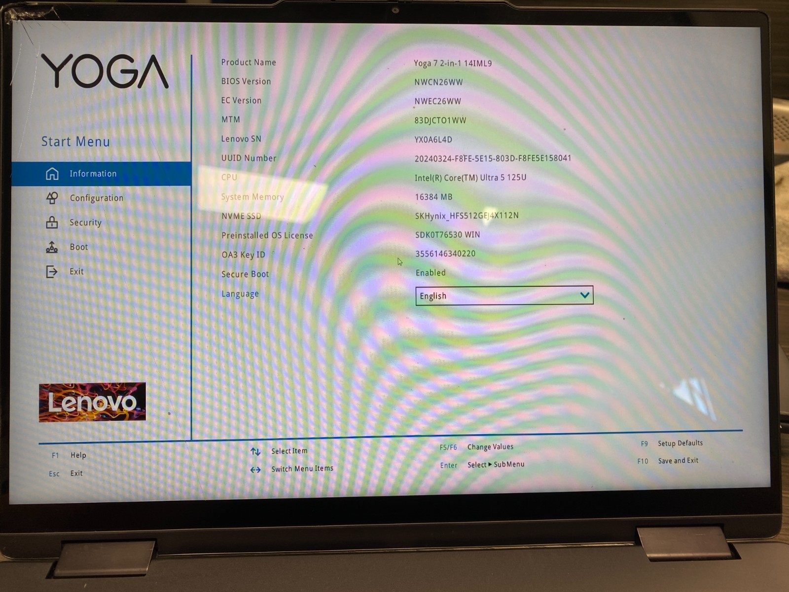 Lenovo Thinkpad Yoga 7 2-in-1 Touch Ultra 5 125U 16GB 512GB SSD – Cracked PARTS
