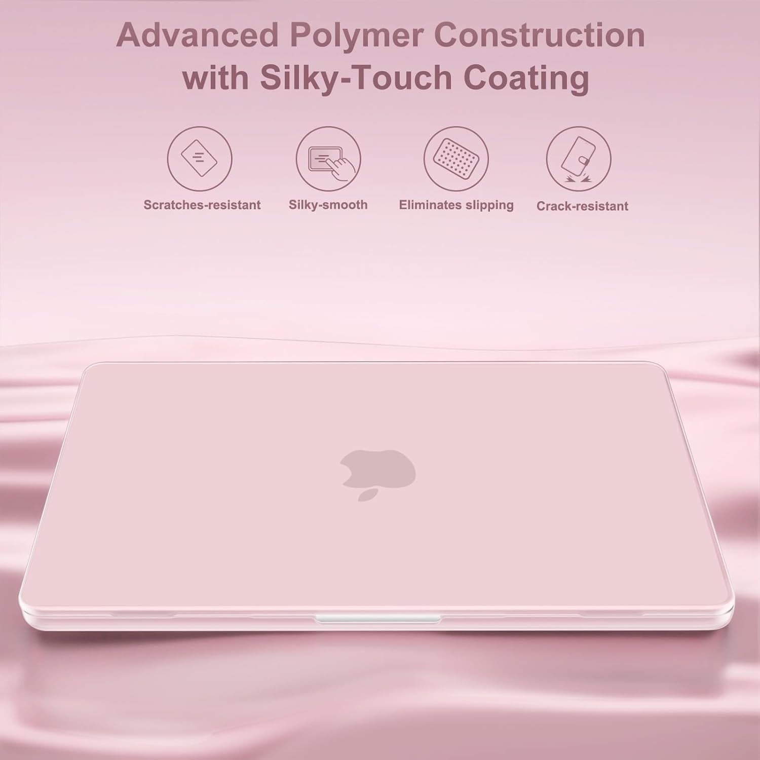 Hard Shell Sleeve for MacBook Air 13 inch, Baby Pink Color & Design