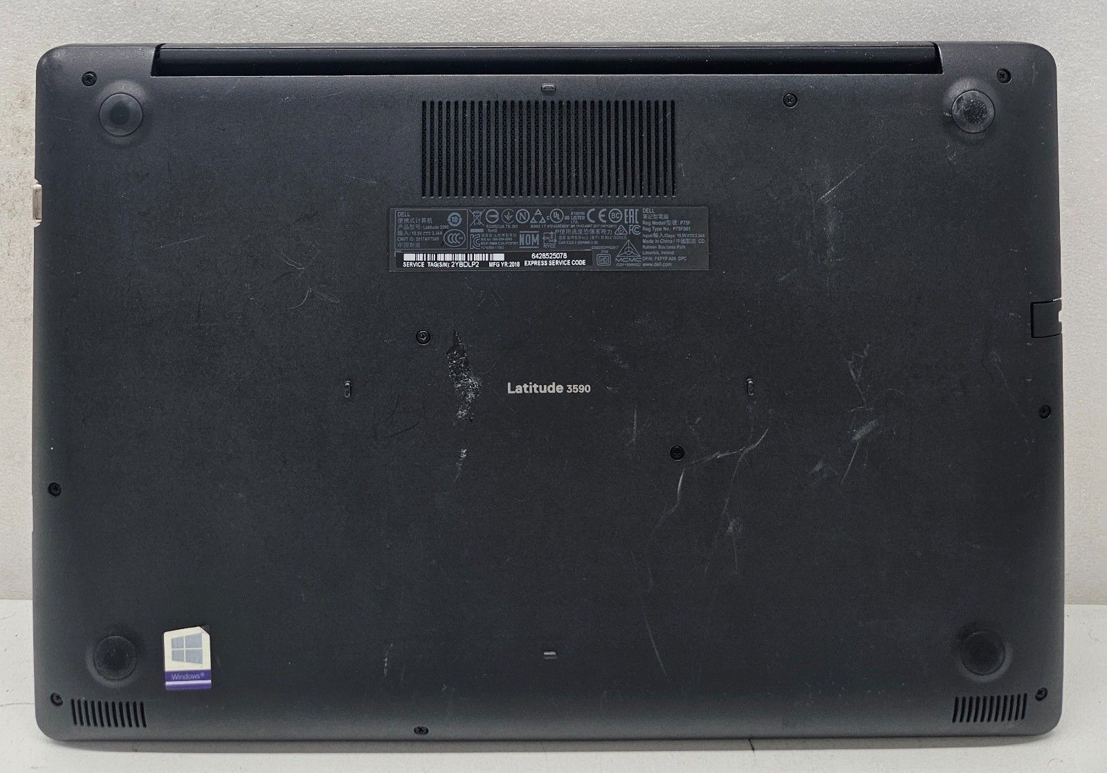Dell Latitude 3590 15.6″ Laptop Intel i5-8250U 4GB RAM NO HD/OS (FL)