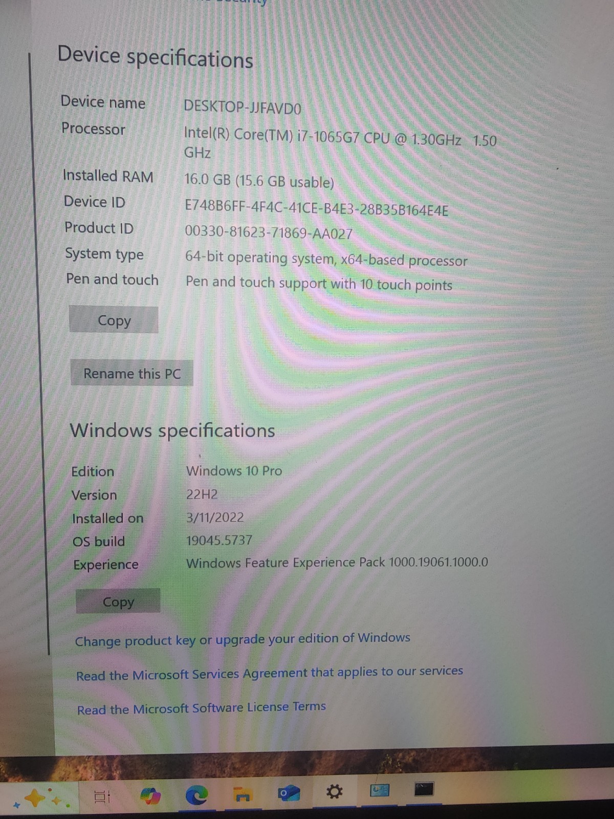 Microsoft Surface Laptop 3 13.3″ i7-1065G7 16GB RAM 256GB SSD