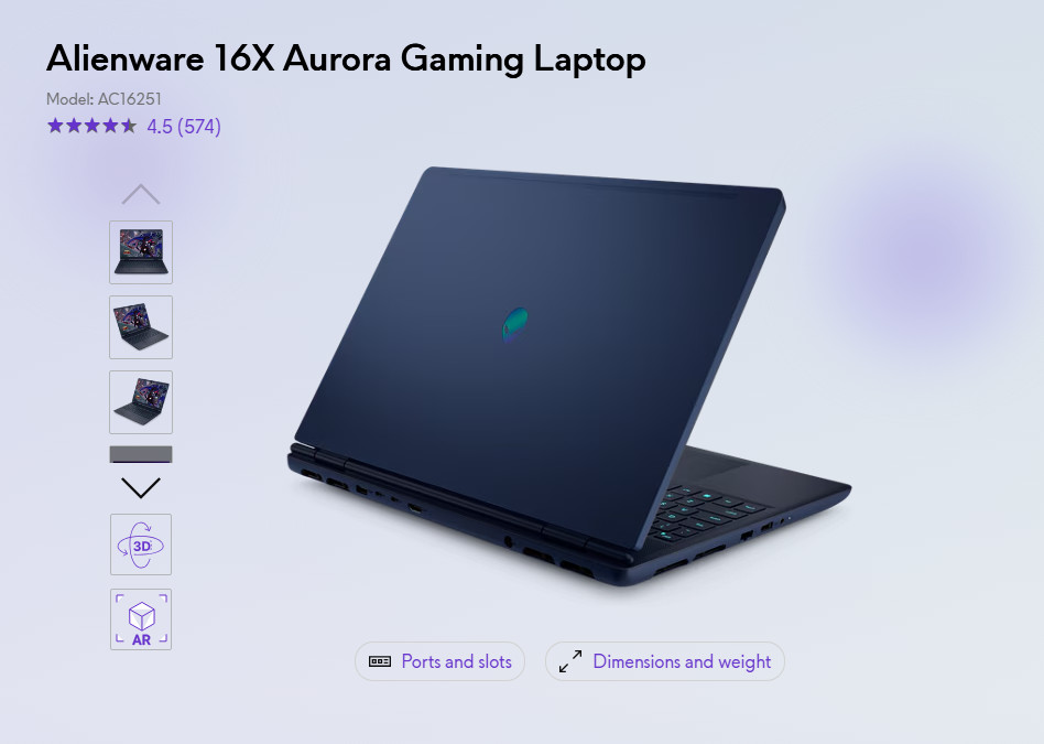 Alienware – 16X Aurora – 16″ 2.5K Gaming Laptop – Intel Core Ultra 9 275HX – …